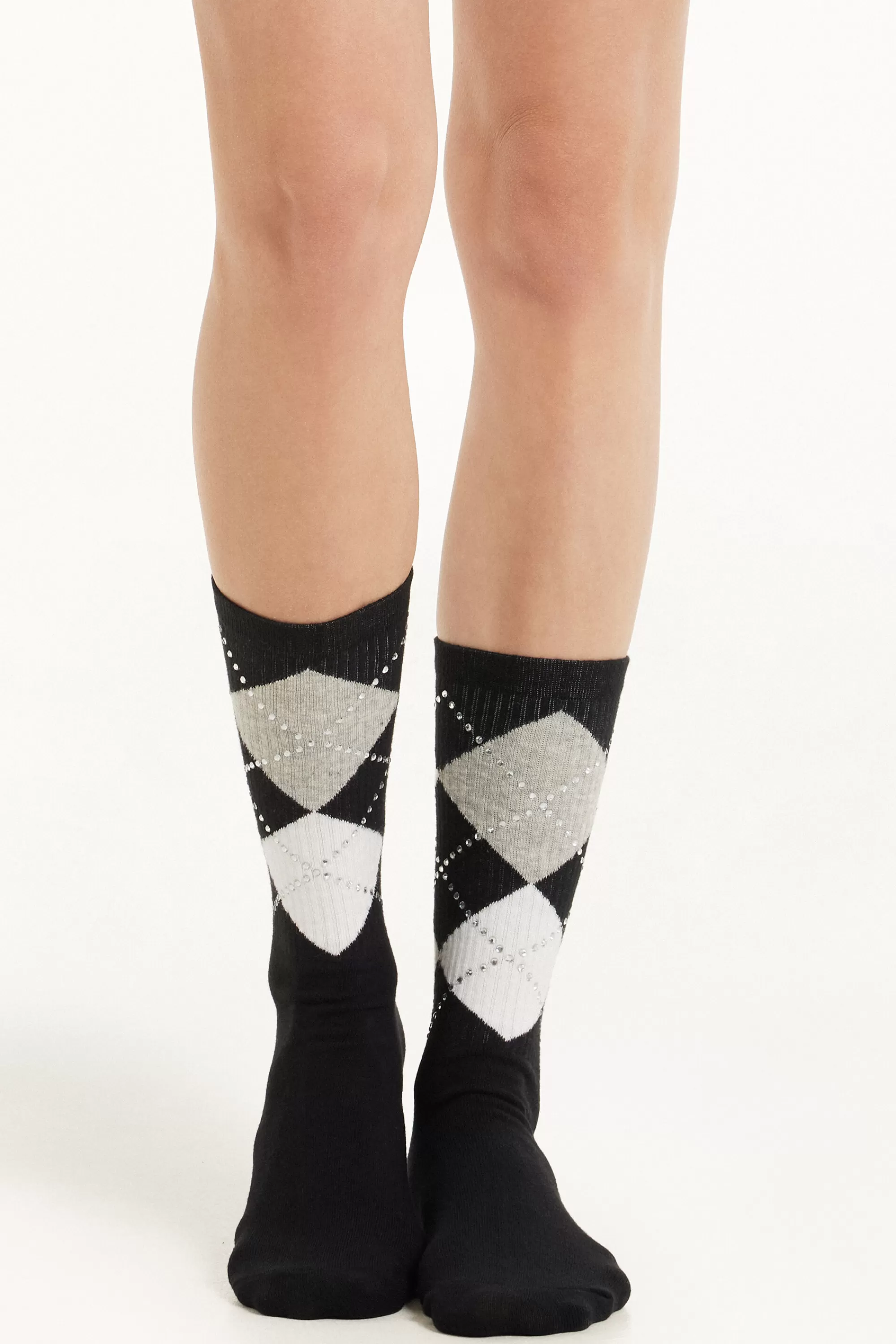 Best Calzini A 3/4 In Cotone Con Applicazioni - Calzini E Fantasmini - Donna | Calzini e Fantasmini
