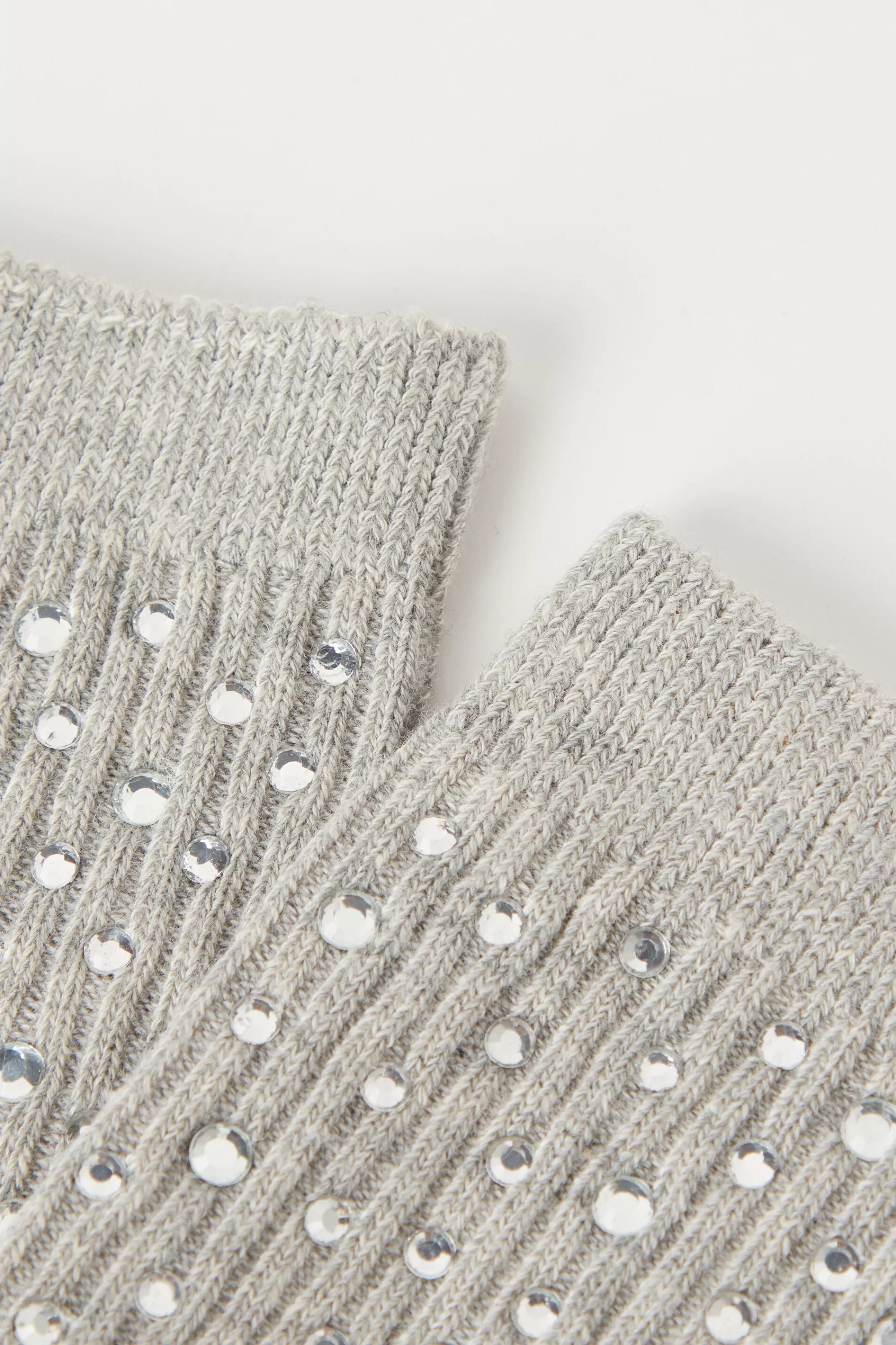 New Calzini Corti A Costine Con Applicazioni Strass - Calzini E Fantasmini - Donna | Calzini e Fantasmini