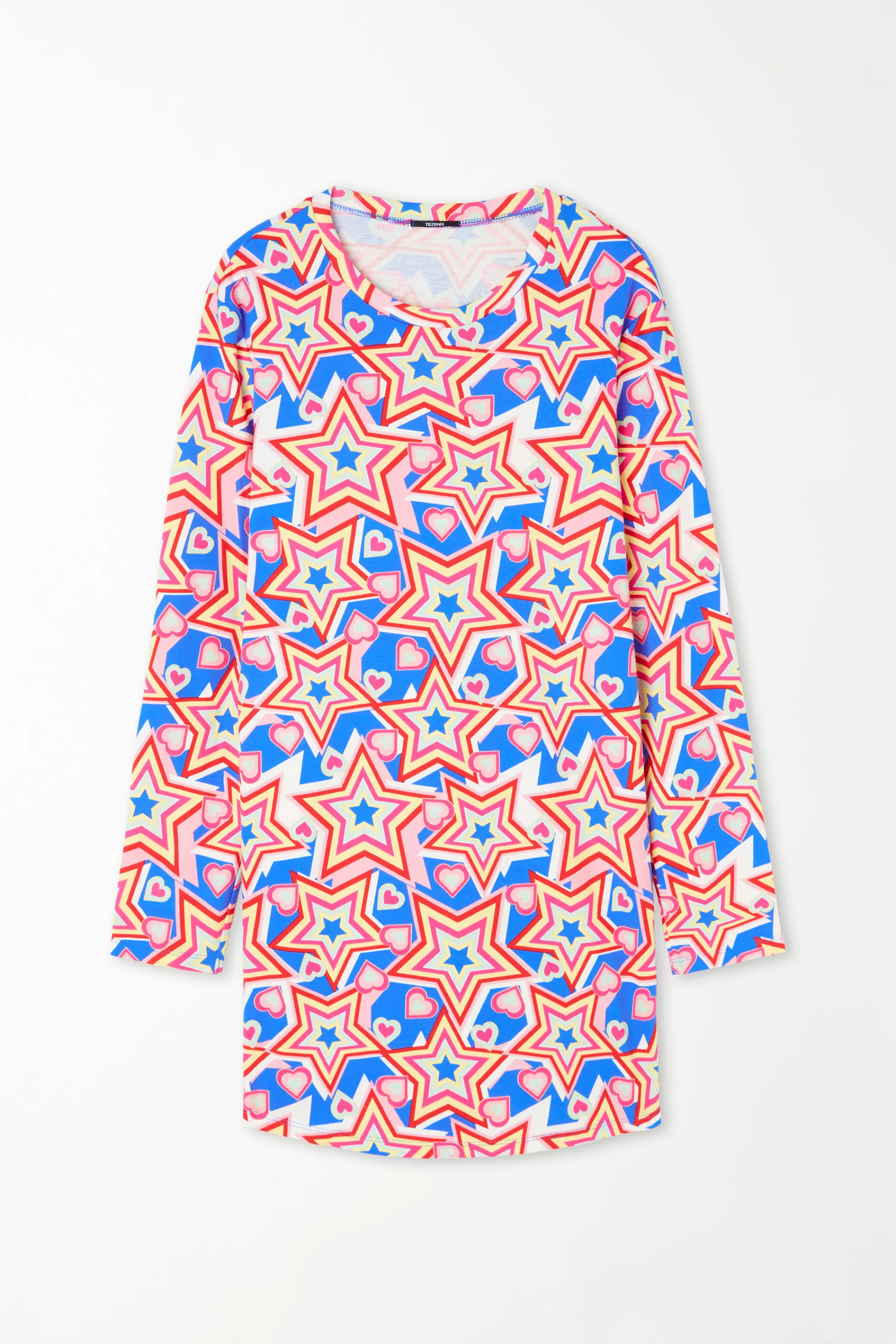 Clearance Camicia Da Notte Manica Lunga Cotone Stampa Stelle - Camicie Da Notte E Vestaglie - Donna | Camicie da notte e Vestaglie