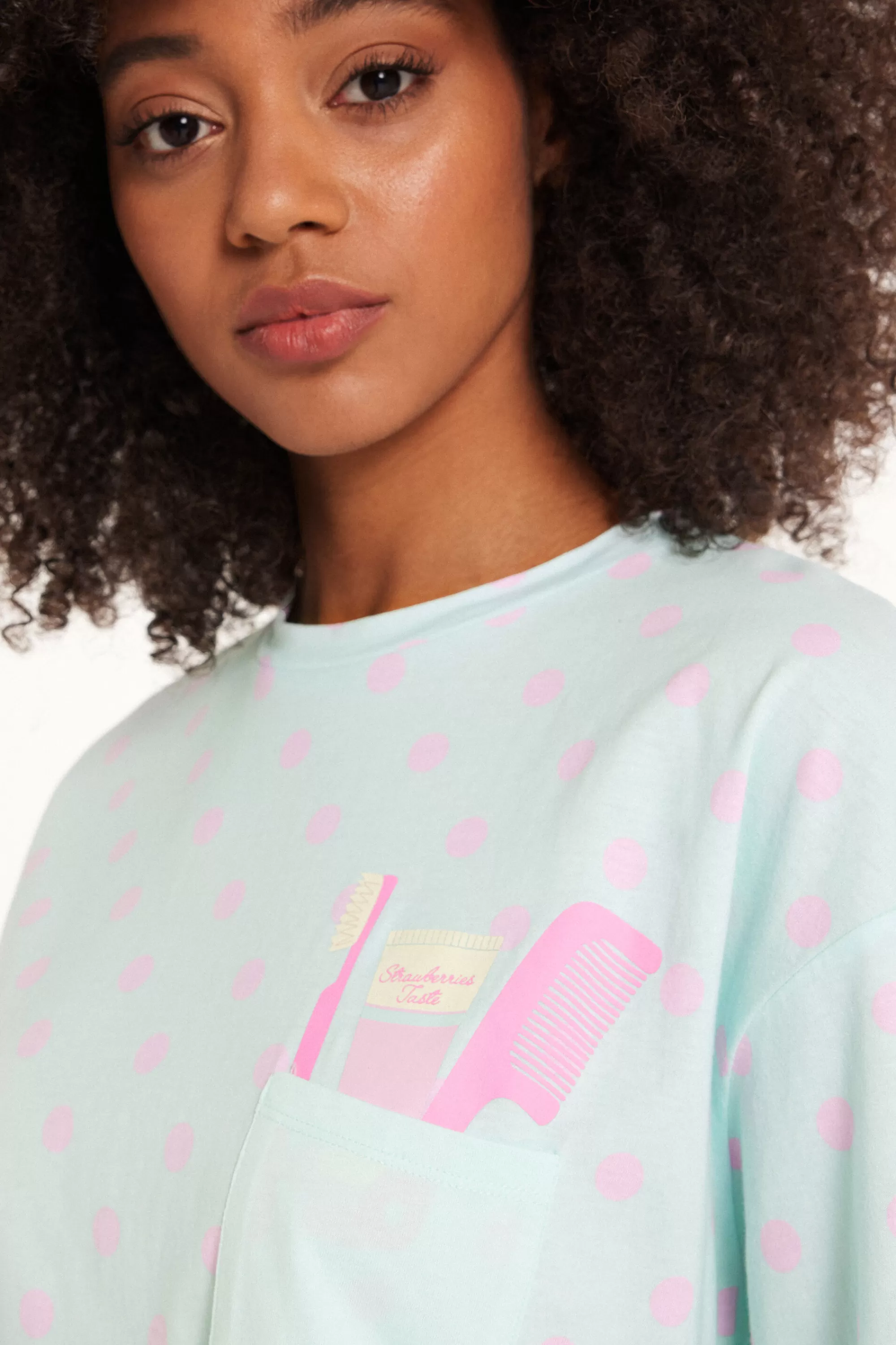 Outlet Camicia Da Notte Mezza Manica Cotone Con Taschino Over - Camicie Da Notte E Vestaglie - Donna | Camicie da notte e Vestaglie
