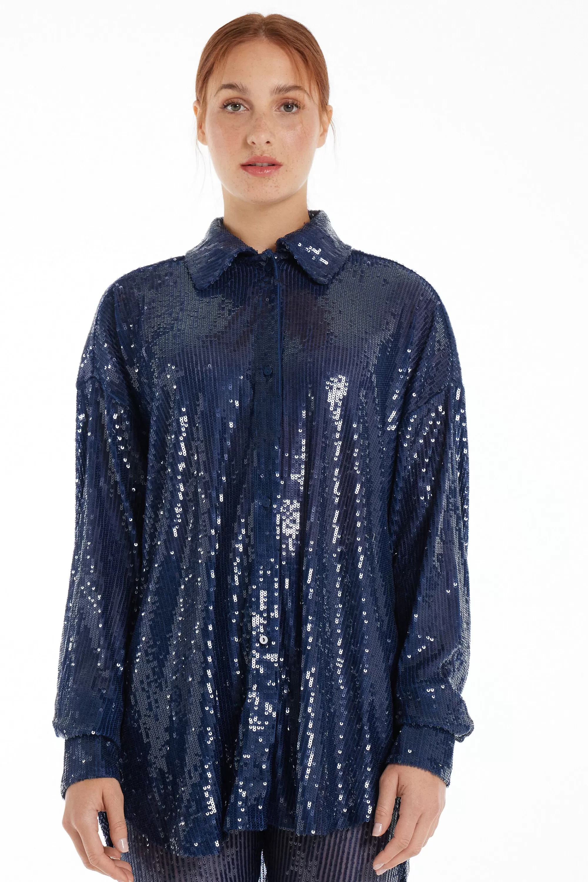 Flash Sale Camicia Manica Lunga Con Paillettes - Maglie Maniche Lunghe - Donna | Maglie maniche lunghe