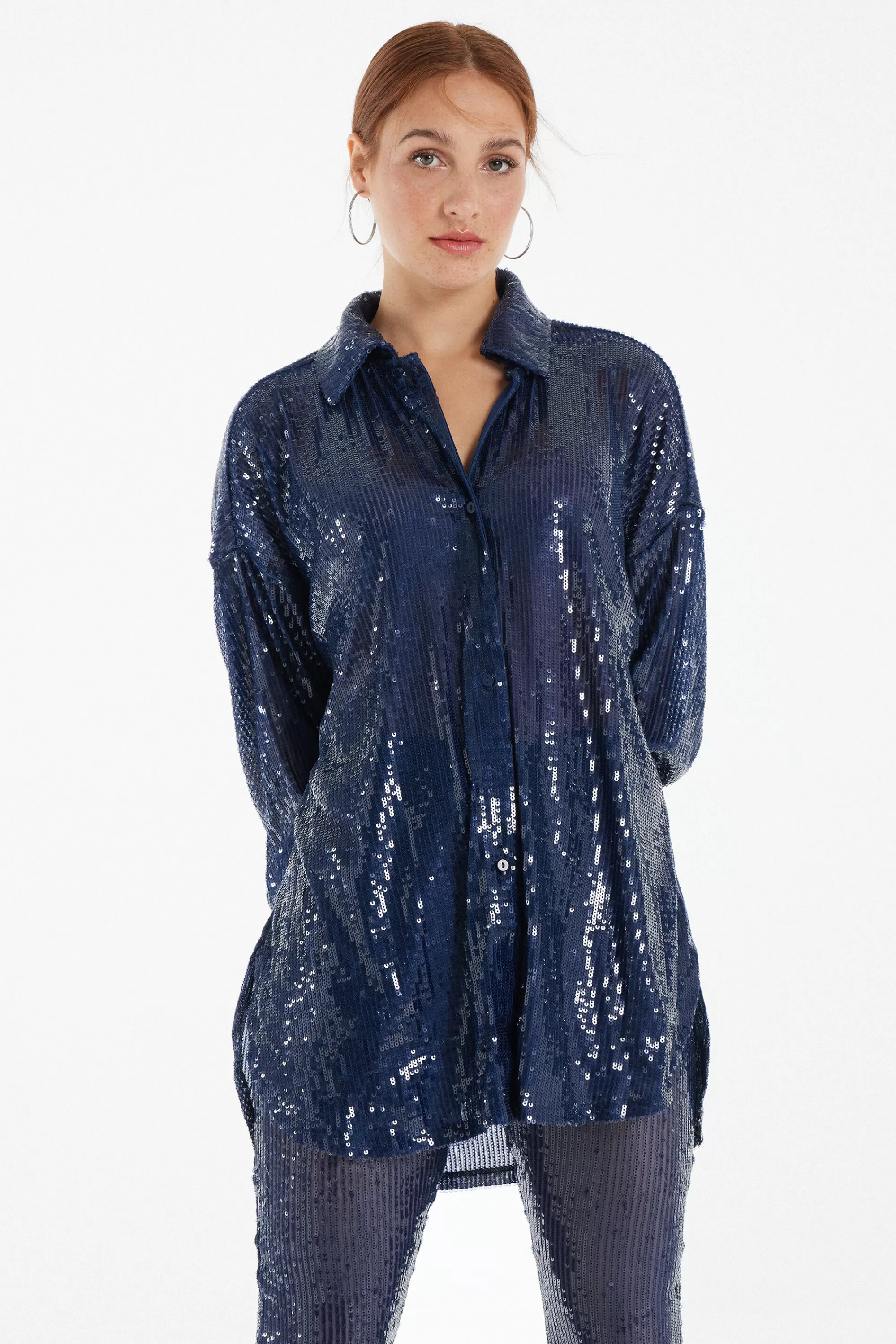 Flash Sale Camicia Manica Lunga Con Paillettes - Maglie Maniche Lunghe - Donna | Maglie maniche lunghe