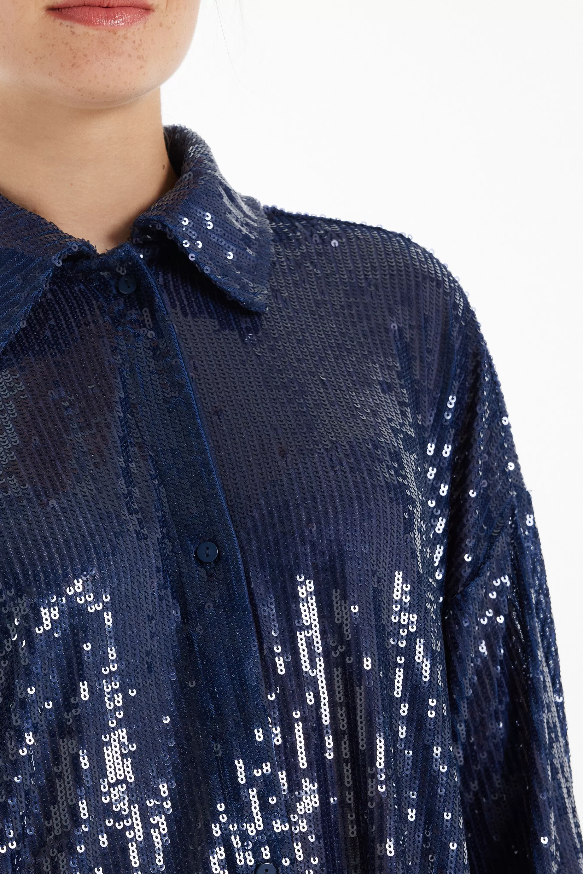 Flash Sale Camicia Manica Lunga Con Paillettes - Maglie Maniche Lunghe - Donna | Maglie maniche lunghe