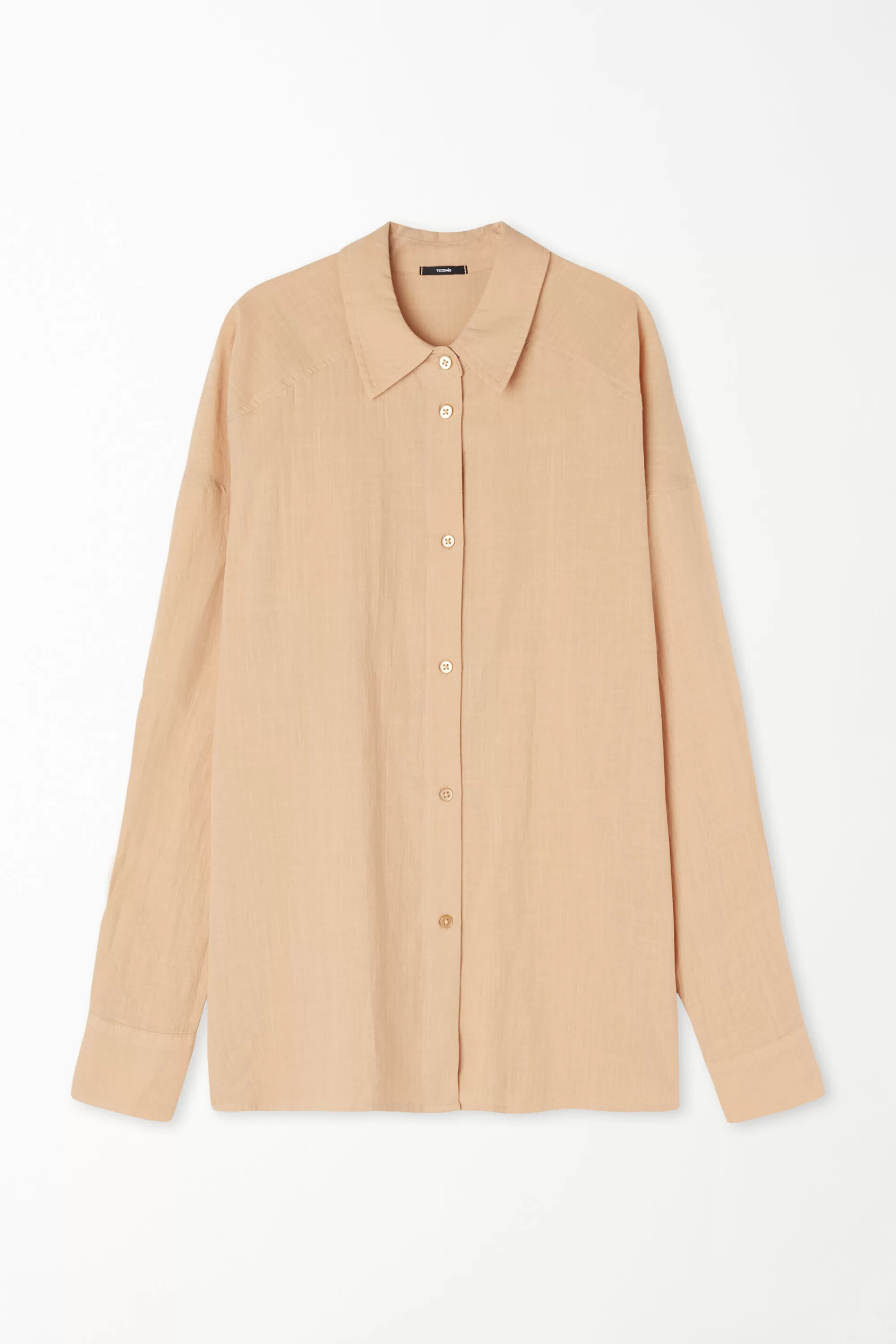 Outlet Camicia Manica Lunga In 100% Cotone Super Leggero - Maglie Maniche Lunghe - Donna | Maglie maniche lunghe