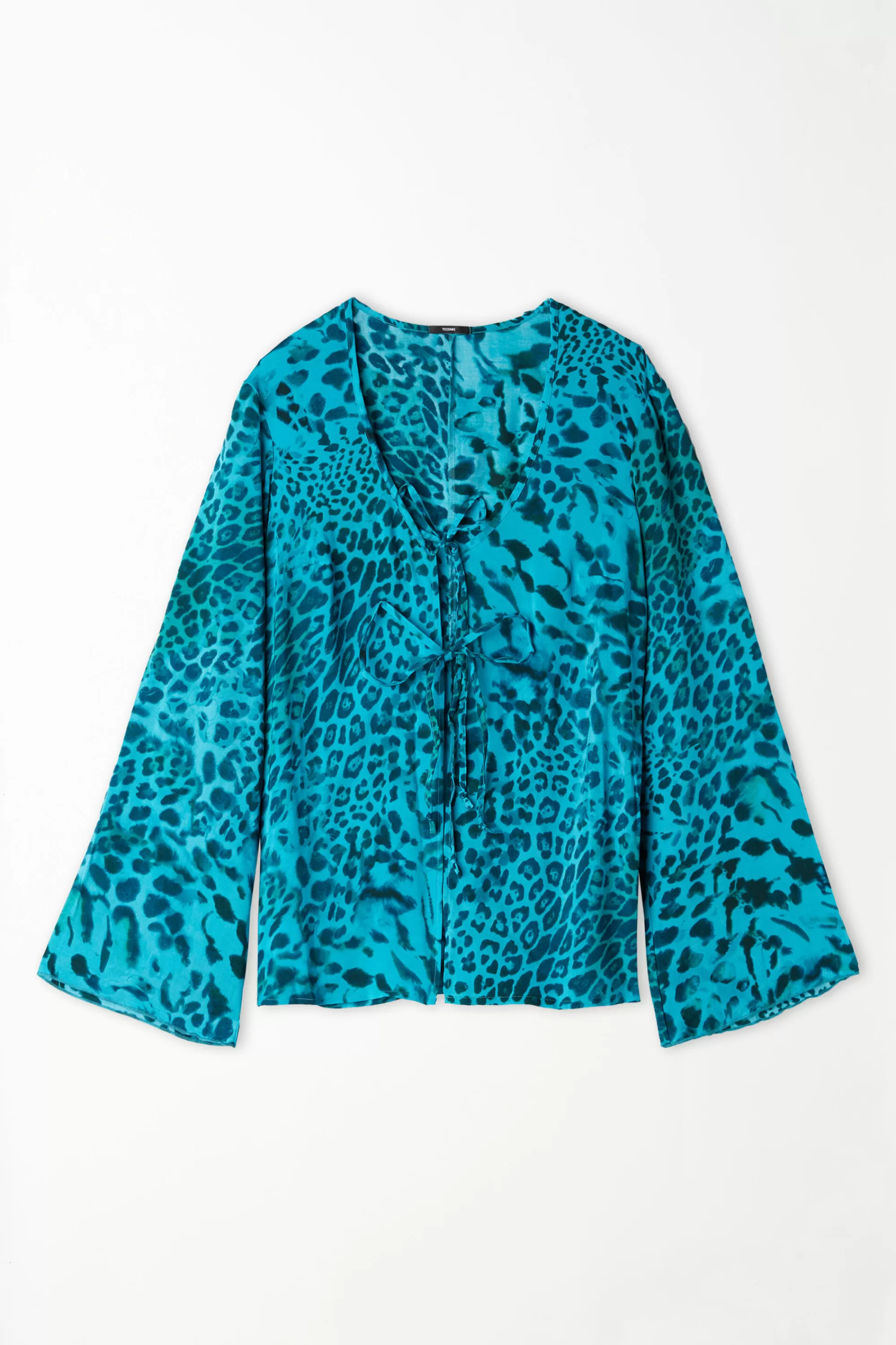 Discount Camicia Manica Lunga In Viscosa Con Laccetti - Maglie Maniche Lunghe - Donna | Maglie maniche lunghe