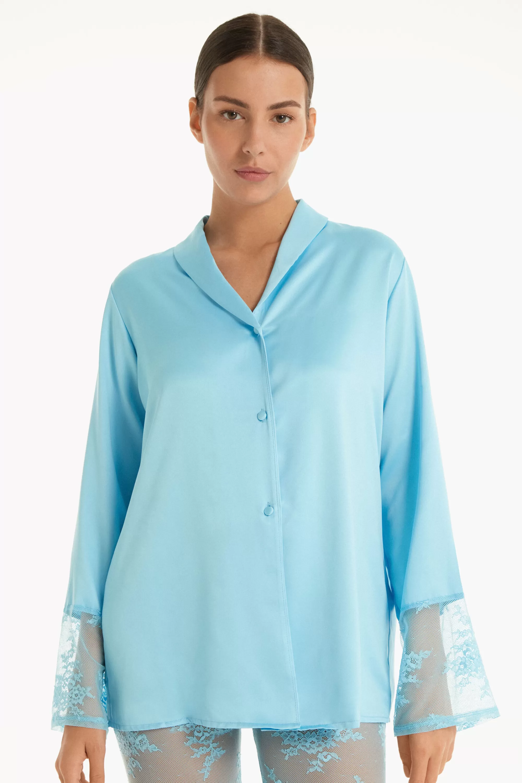 New Camicia Maniche Lunghe Delicate Lace - Maglie Maniche Lunghe - Donna | Maglie maniche lunghe