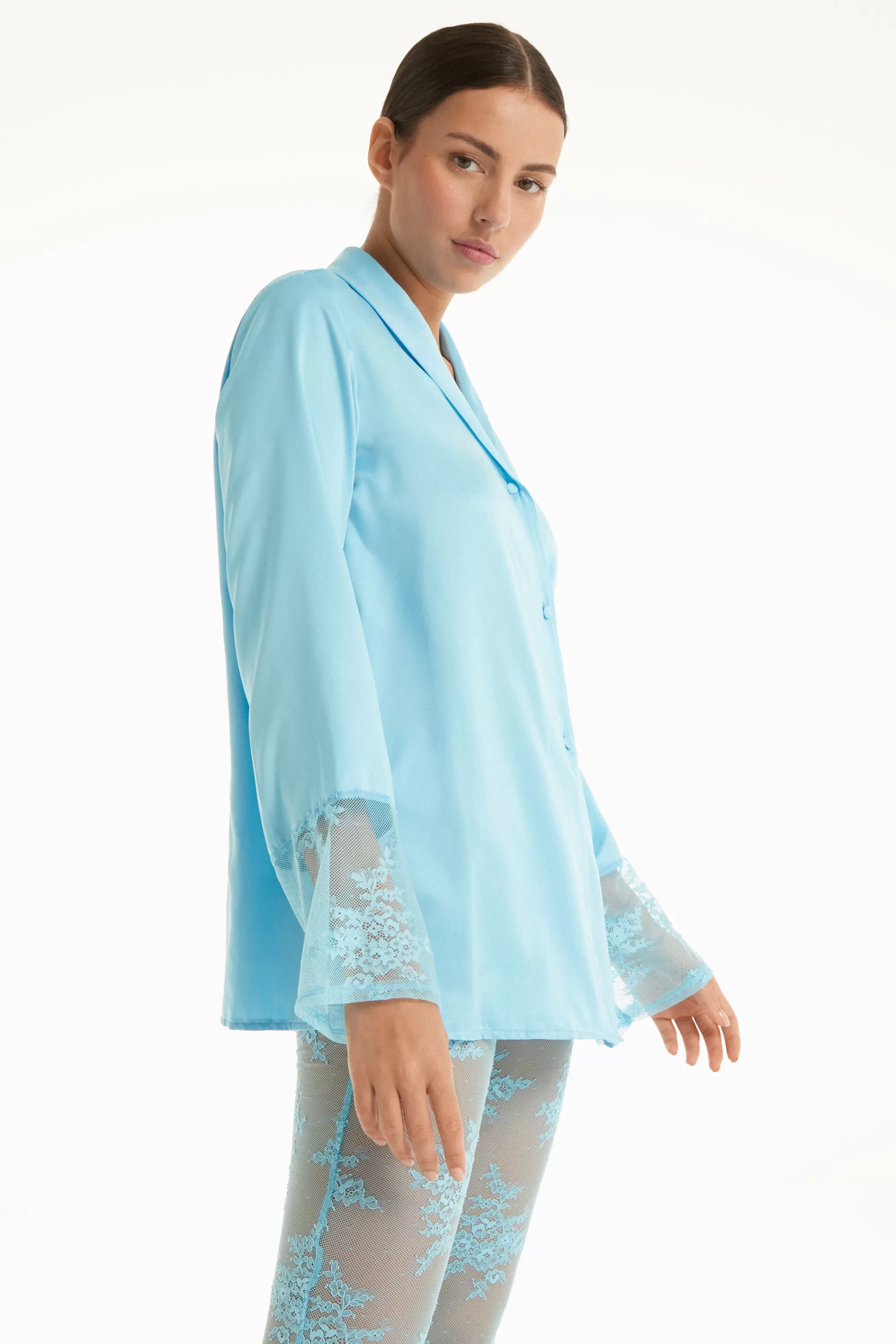 New Camicia Maniche Lunghe Delicate Lace - Maglie Maniche Lunghe - Donna | Maglie maniche lunghe