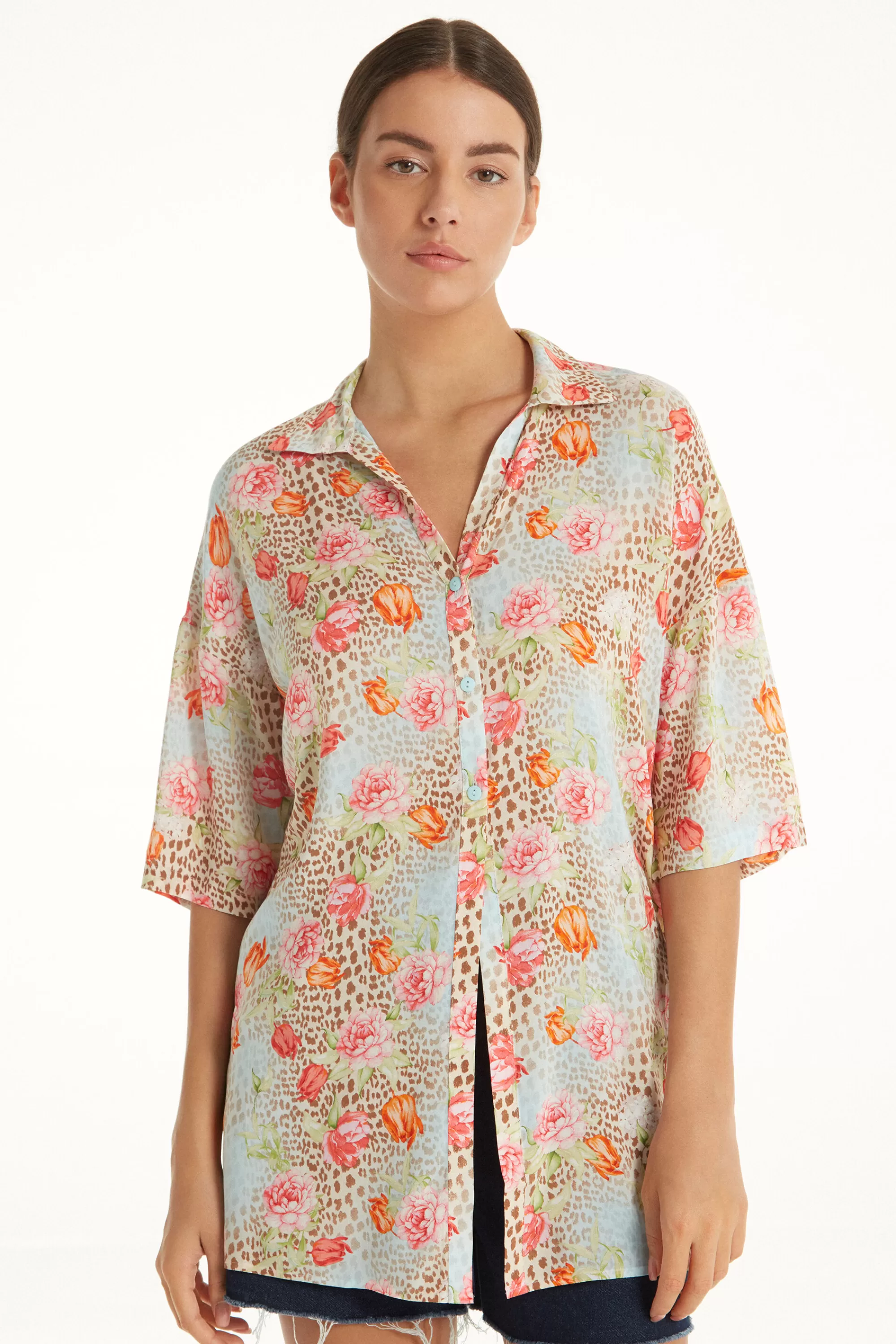 Sale Camicia Mezza Manica Tela - Magliette Maniche Corte - Donna | Magliette maniche corte