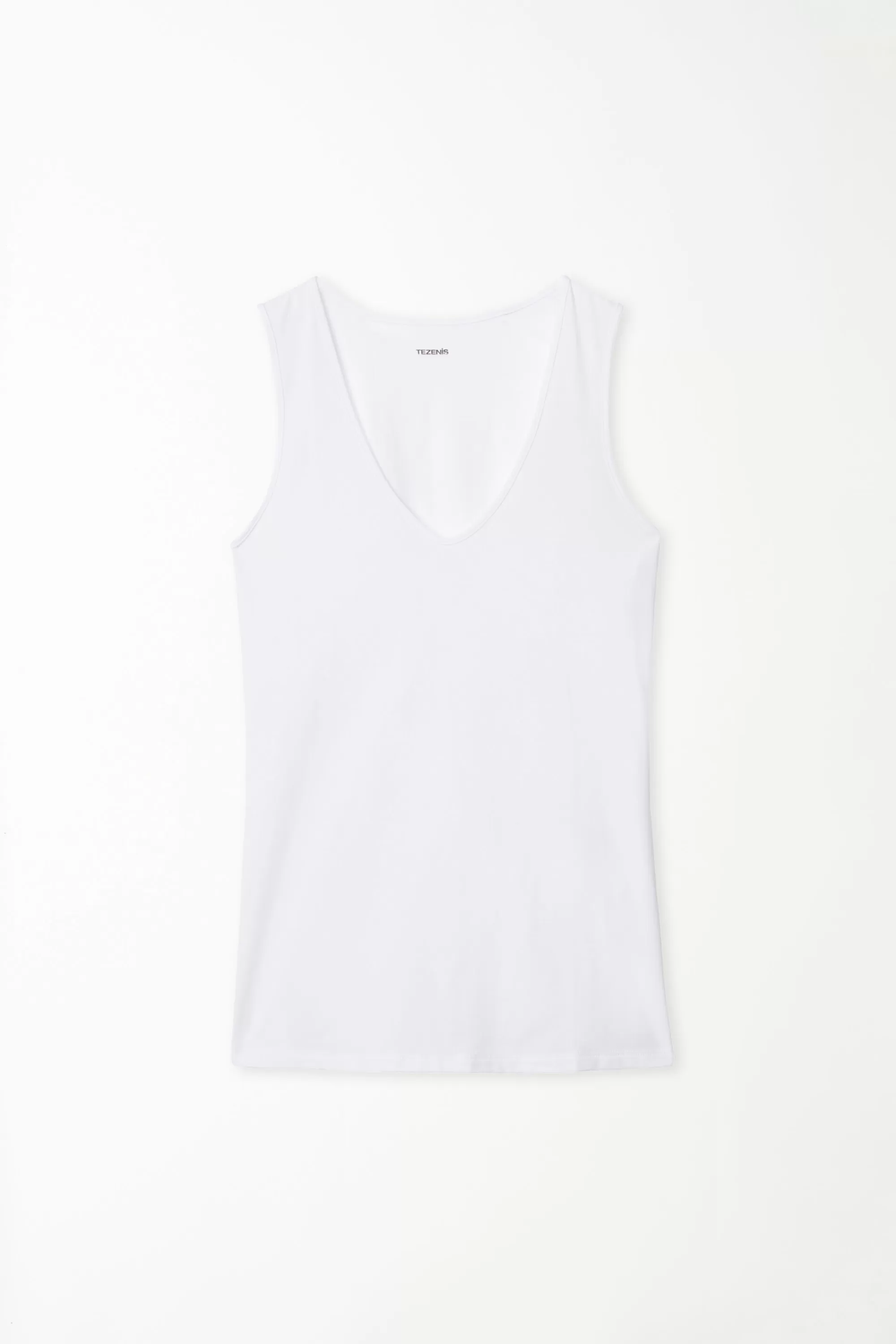 Best Canotta In Cotone Spalla Larga Scollo Stondato - Canotte E Top - Donna | Top e T-shirt | Canotte e Top