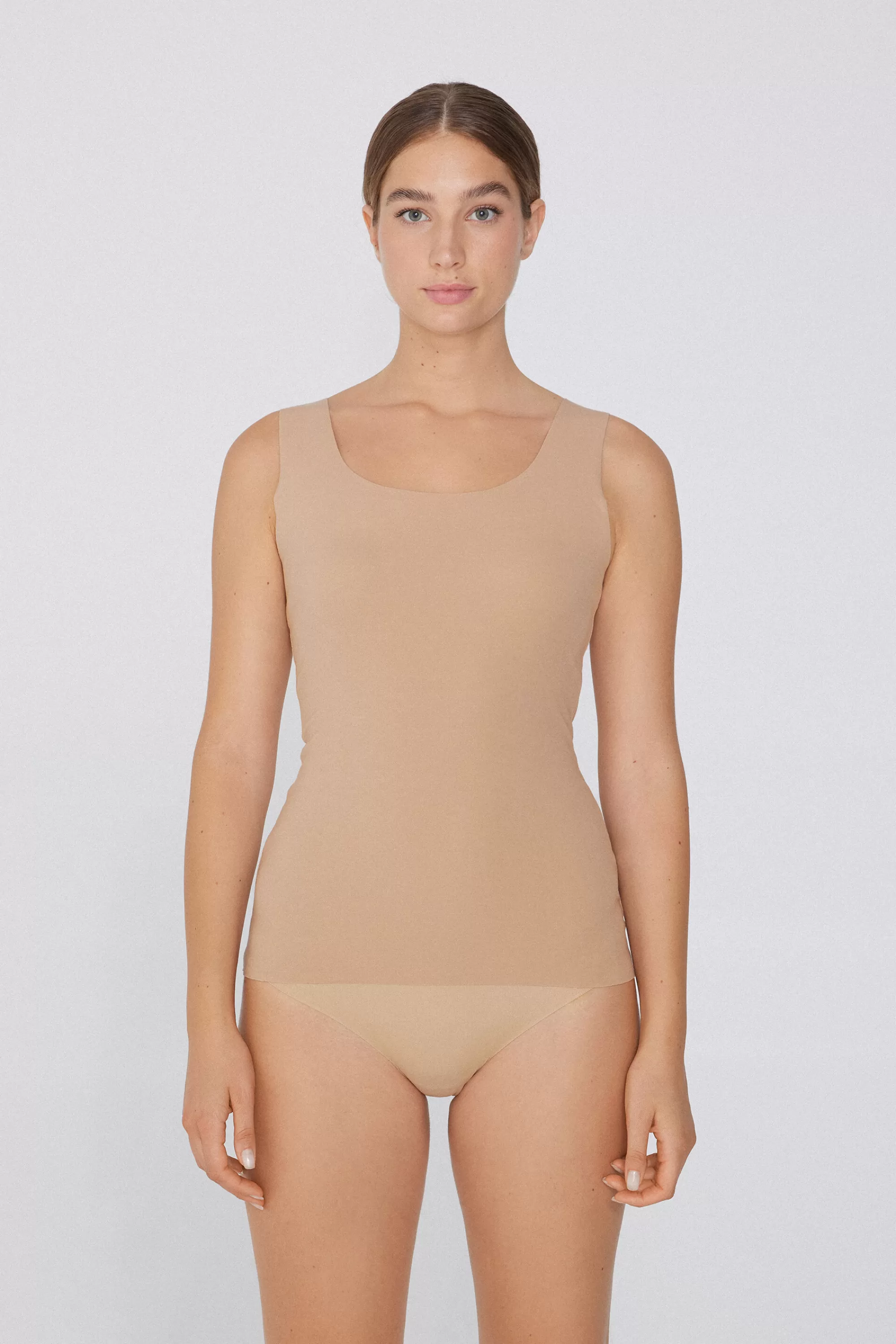 Sale Canotta In Cotone Taglio Vivo - Canotte E Top - Donna | Top e T-shirt | Canotte e Top