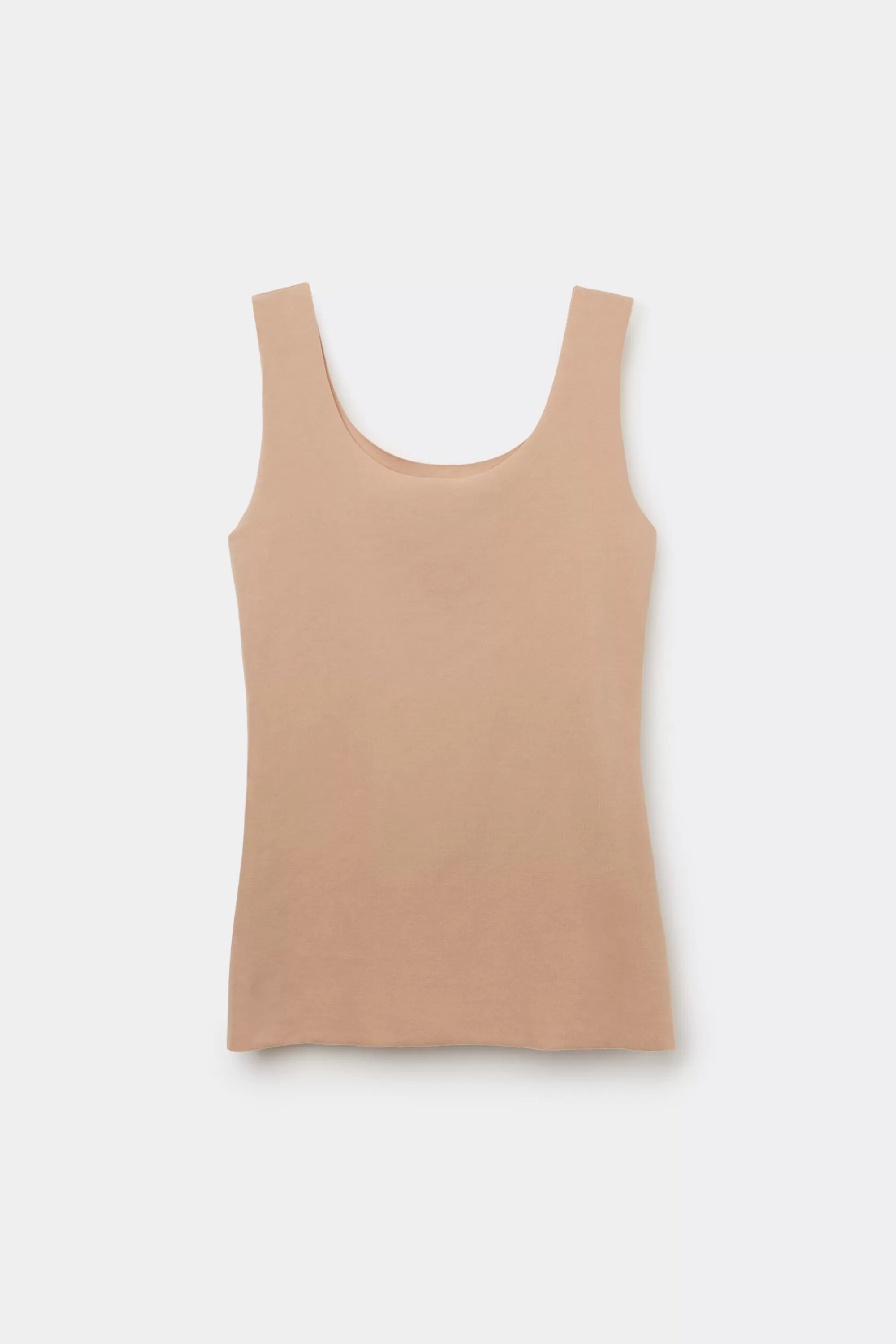 Sale Canotta In Cotone Taglio Vivo - Canotte E Top - Donna | Top e T-shirt | Canotte e Top