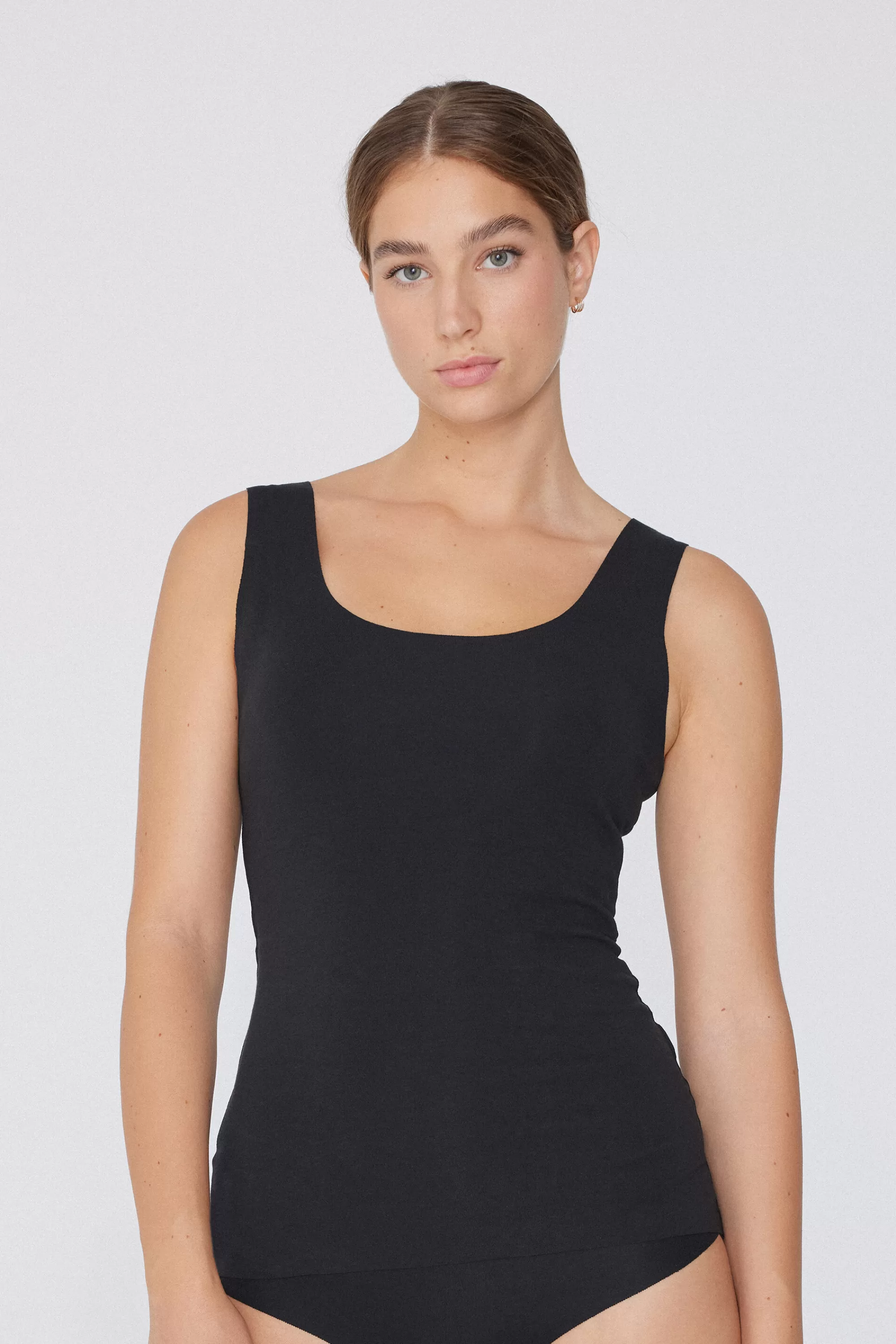 Hot Canotta In Cotone Taglio Vivo - Canotte E Top - Donna | Top e T-shirt | Canotte e Top