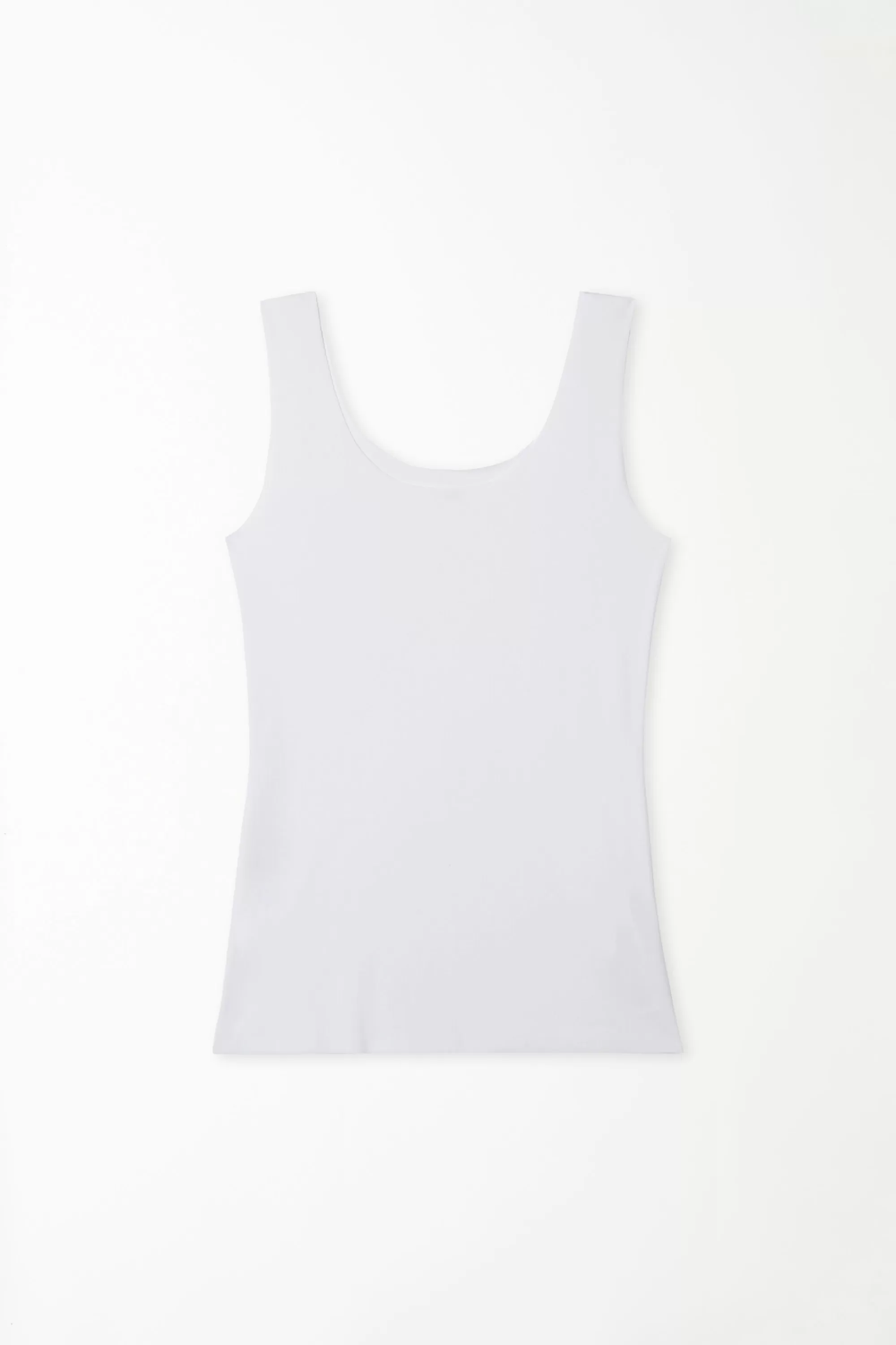 Fashion Canotta In Cotone Taglio Vivo - Canotte E Top - Donna | Top e T-shirt | Canotte e Top