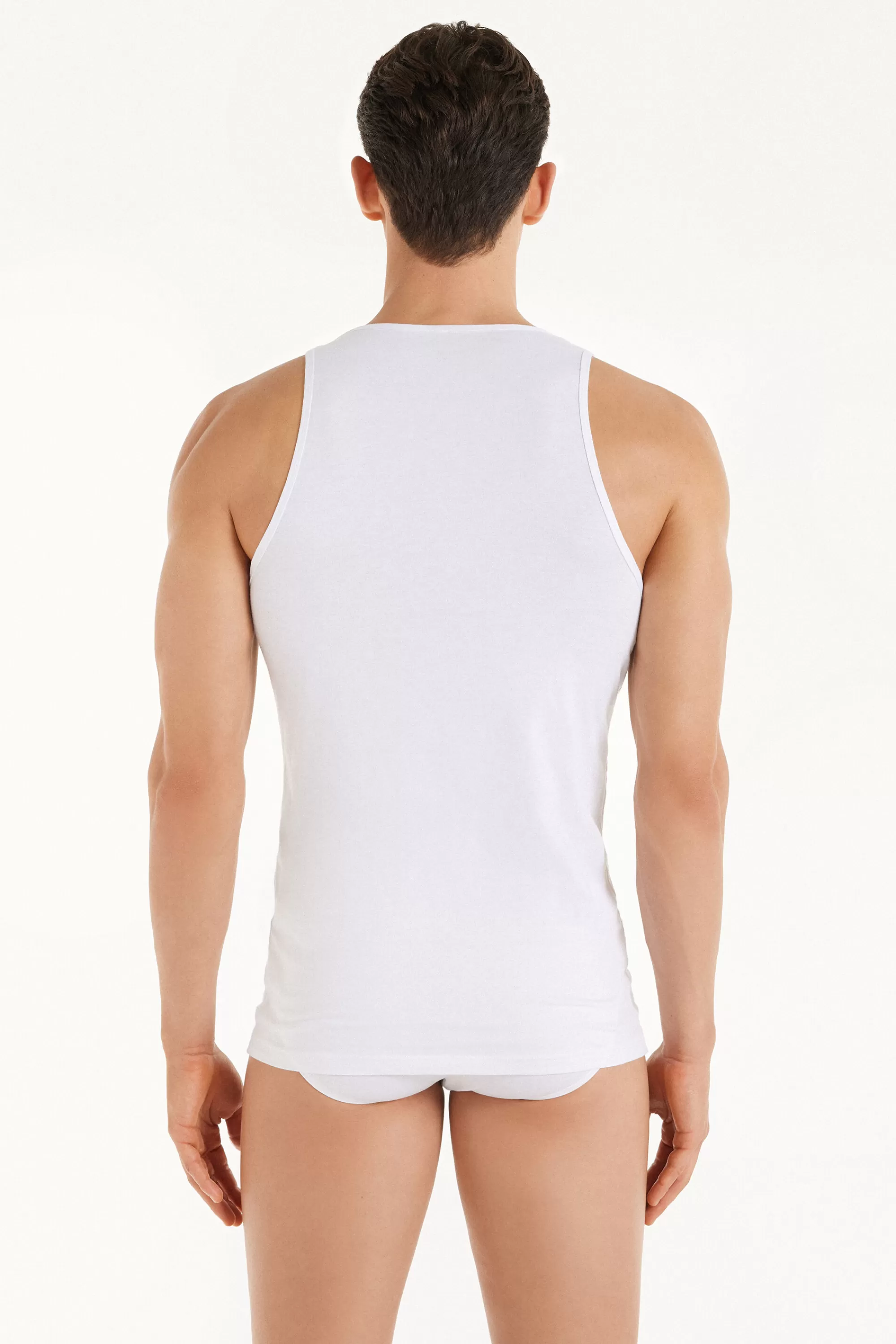 New Canotta In Jersey Di Cotone - Canotte - Uomo | Canotte