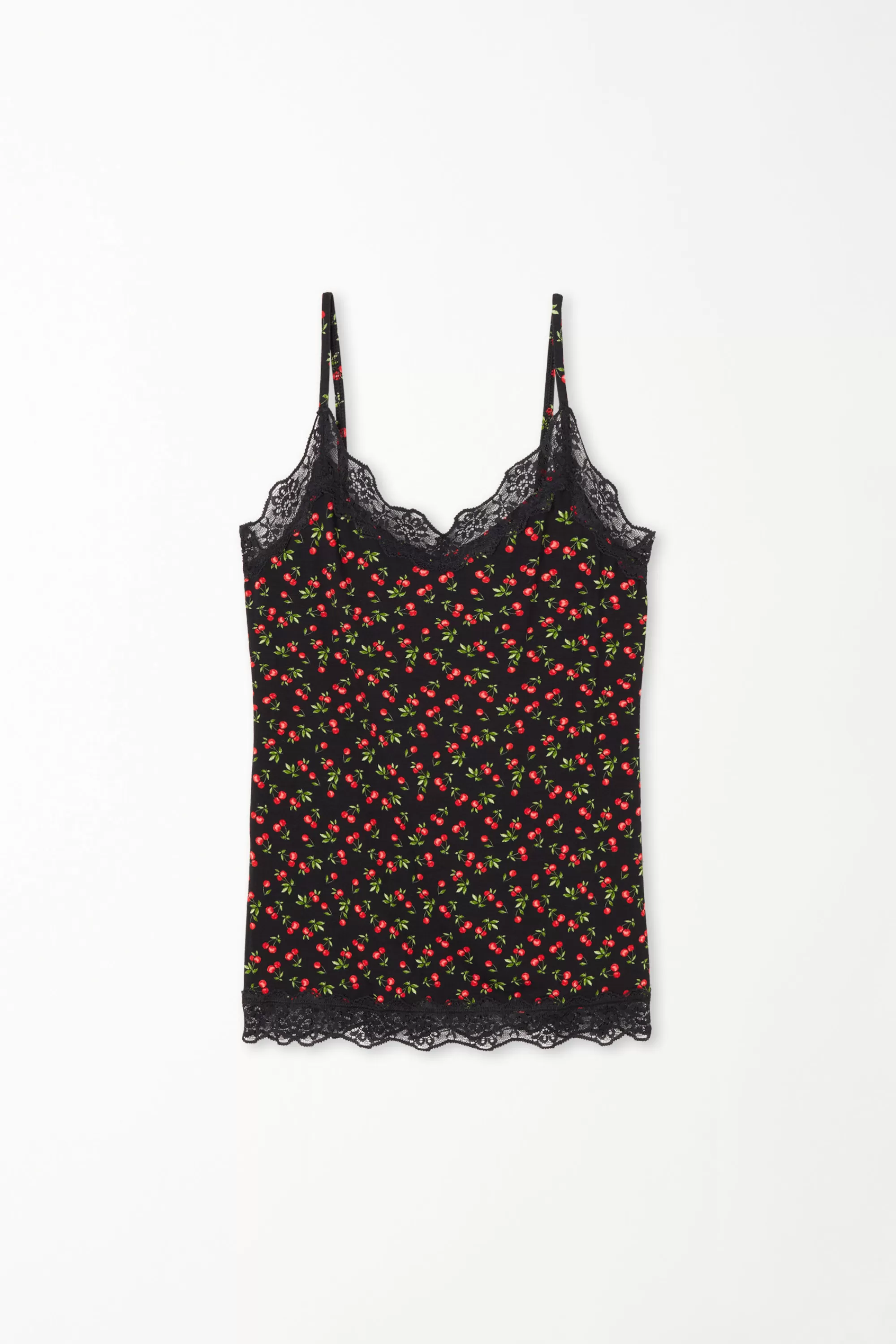 Clearance Canotta Scollo A V Con Inserto In Pizzo - Canotte E Top - Donna | Canotte e Top