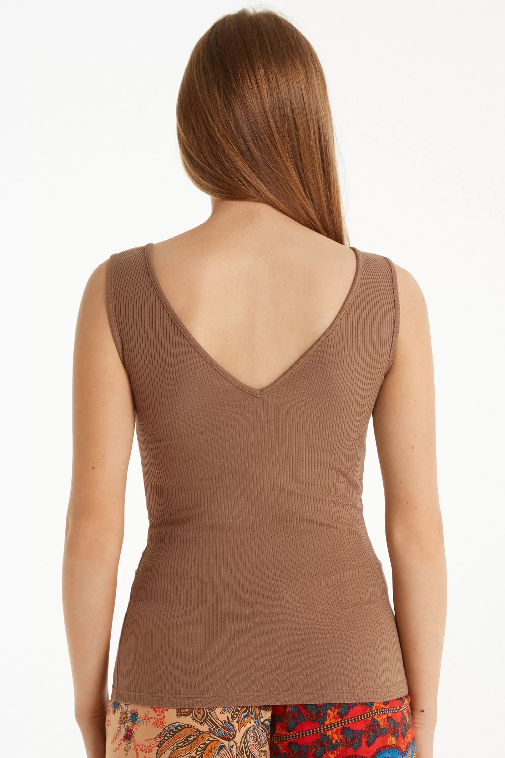 Cheap Canotta Scollo A V Costine - Canotte E Top - Donna | Canotte e Top