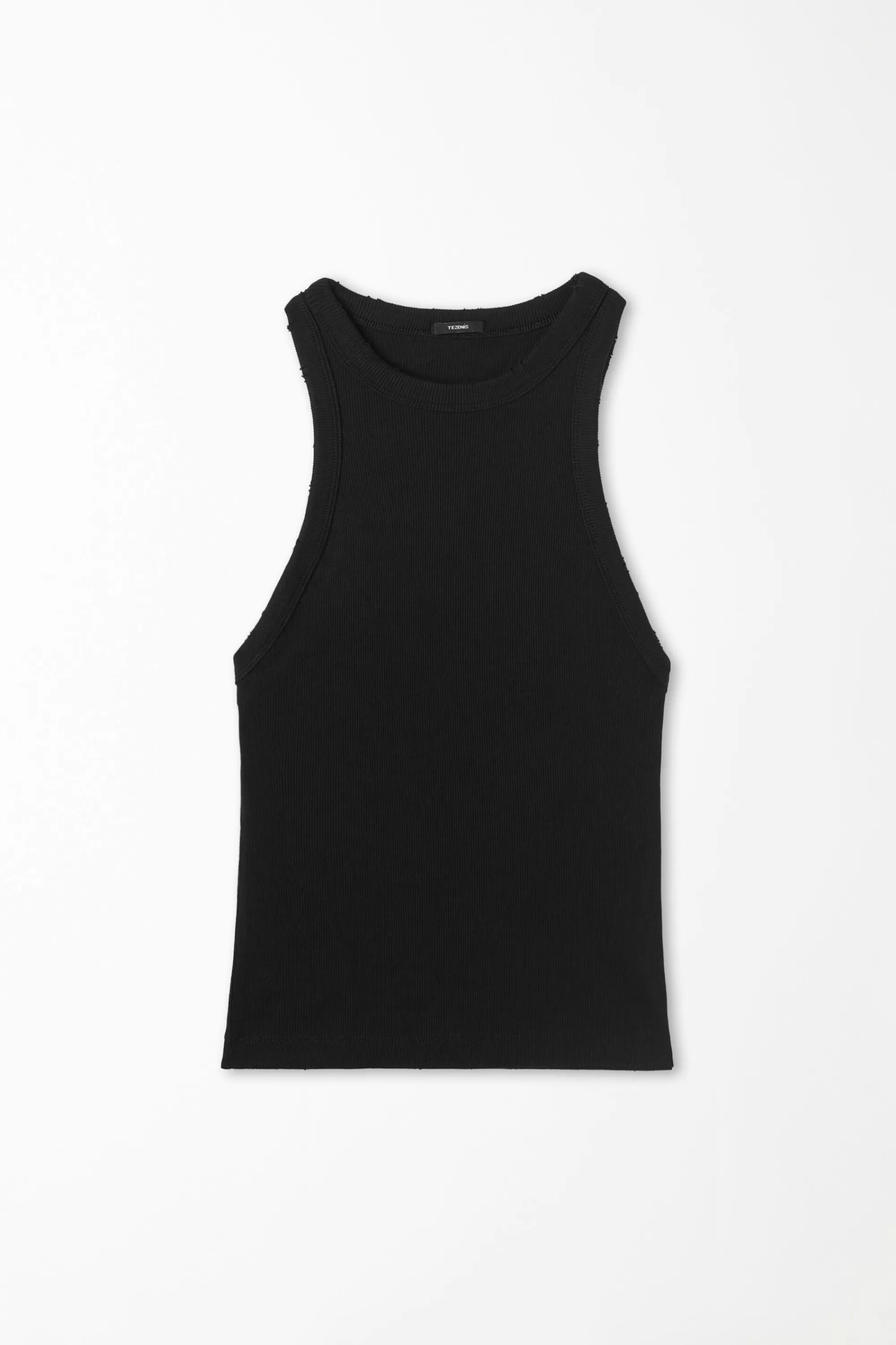 Hot Canotta Scollo Americana A Costine Con Strappi - Canotte E Top - Donna | Top e T-shirt | Canotte e Top