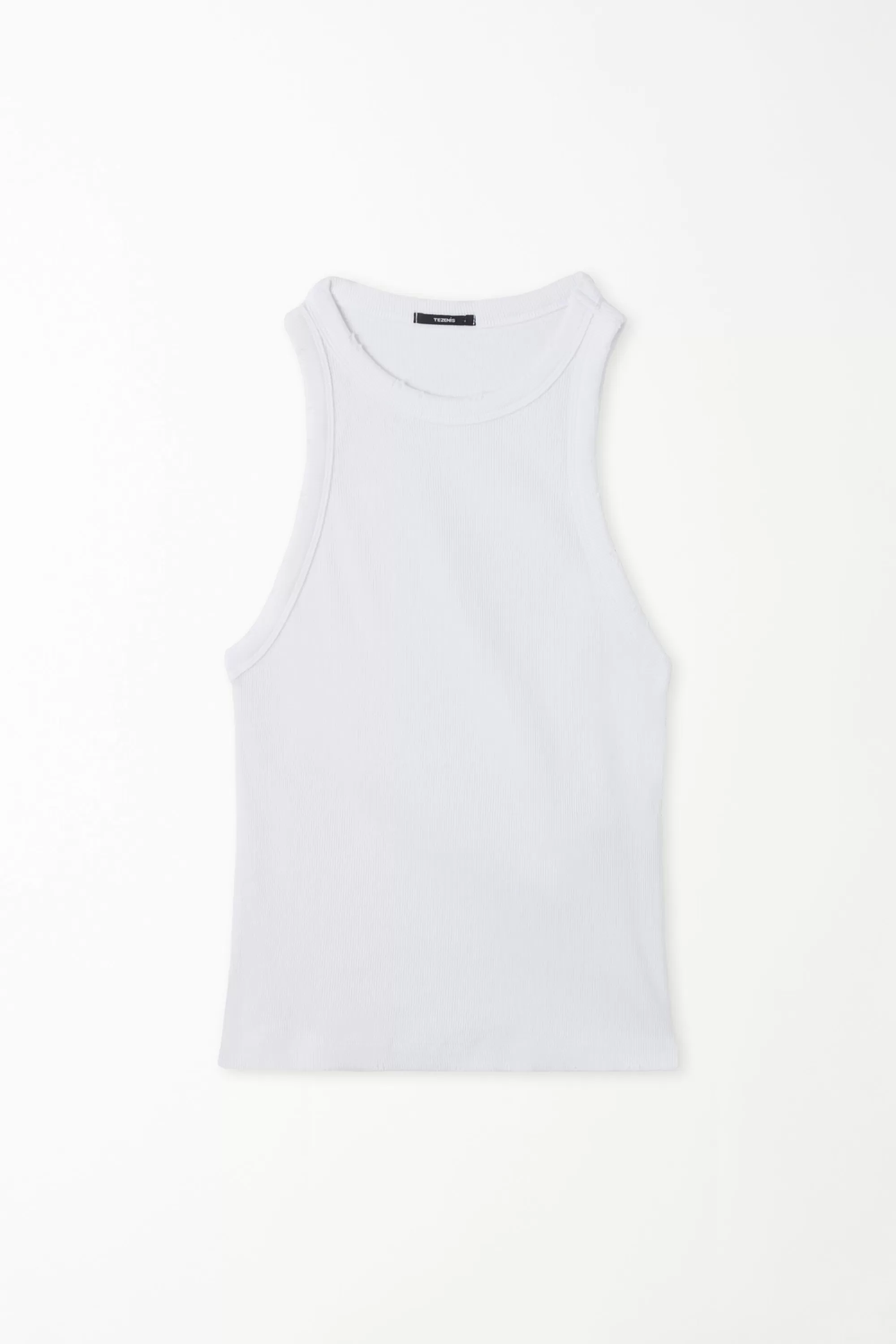 Flash Sale Canotta Scollo Americana A Costine Con Strappi - Canotte E Top - Donna | Top e T-shirt | Canotte e Top