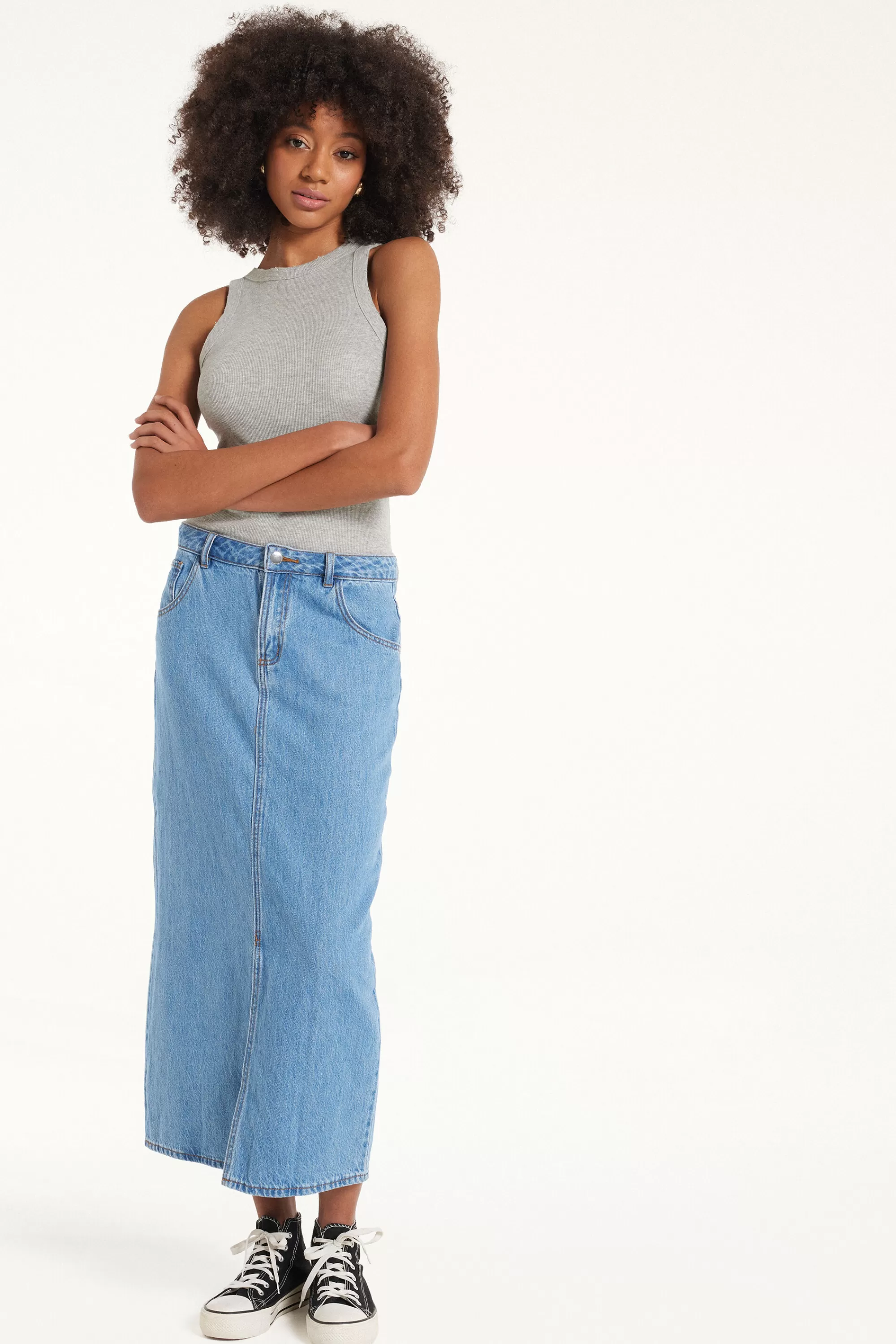 Store Canotta Scollo Americana A Costine Con Strappi - Canotte E Top - Donna | Top e T-shirt | Canotte e Top