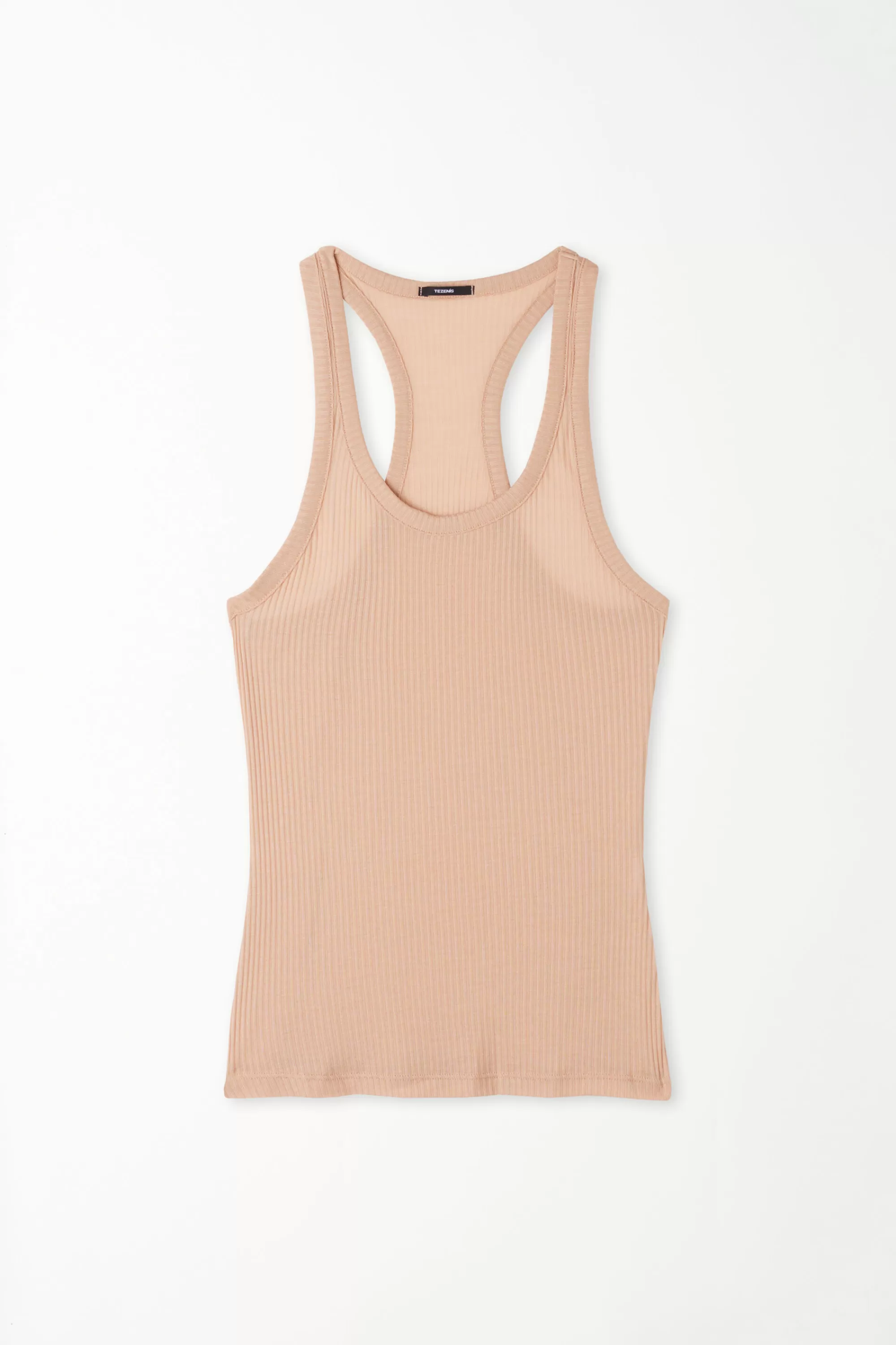 Clearance Canotta Scollo Americana Viscosa Ultraleggera A Costine - Canotte E Top - Donna | Top e T-shirt | Canotte e Top