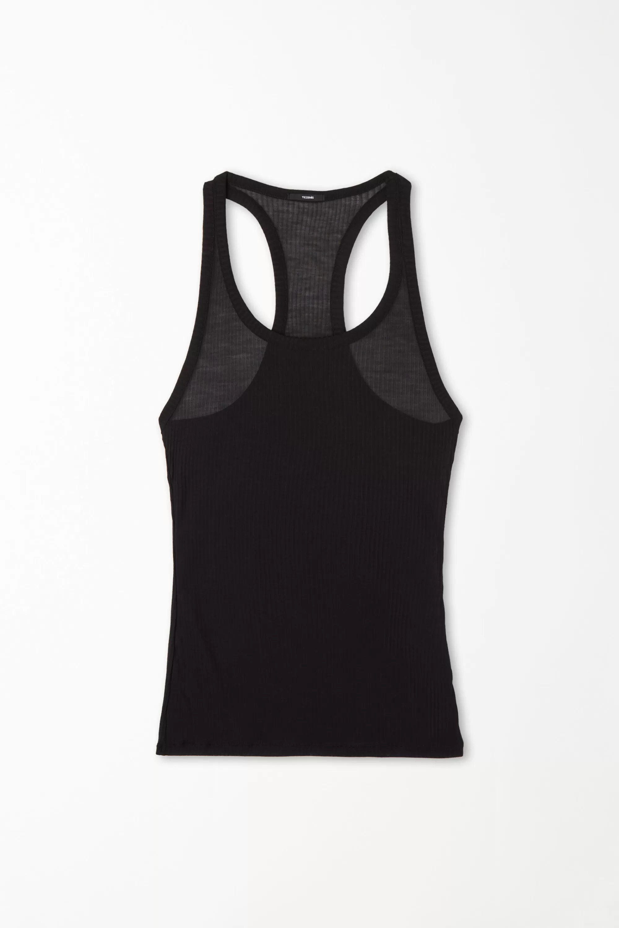 New Canotta Scollo Americana Viscosa Ultraleggera A Costine - Canotte E Top - Donna | Top e T-shirt | Canotte e Top