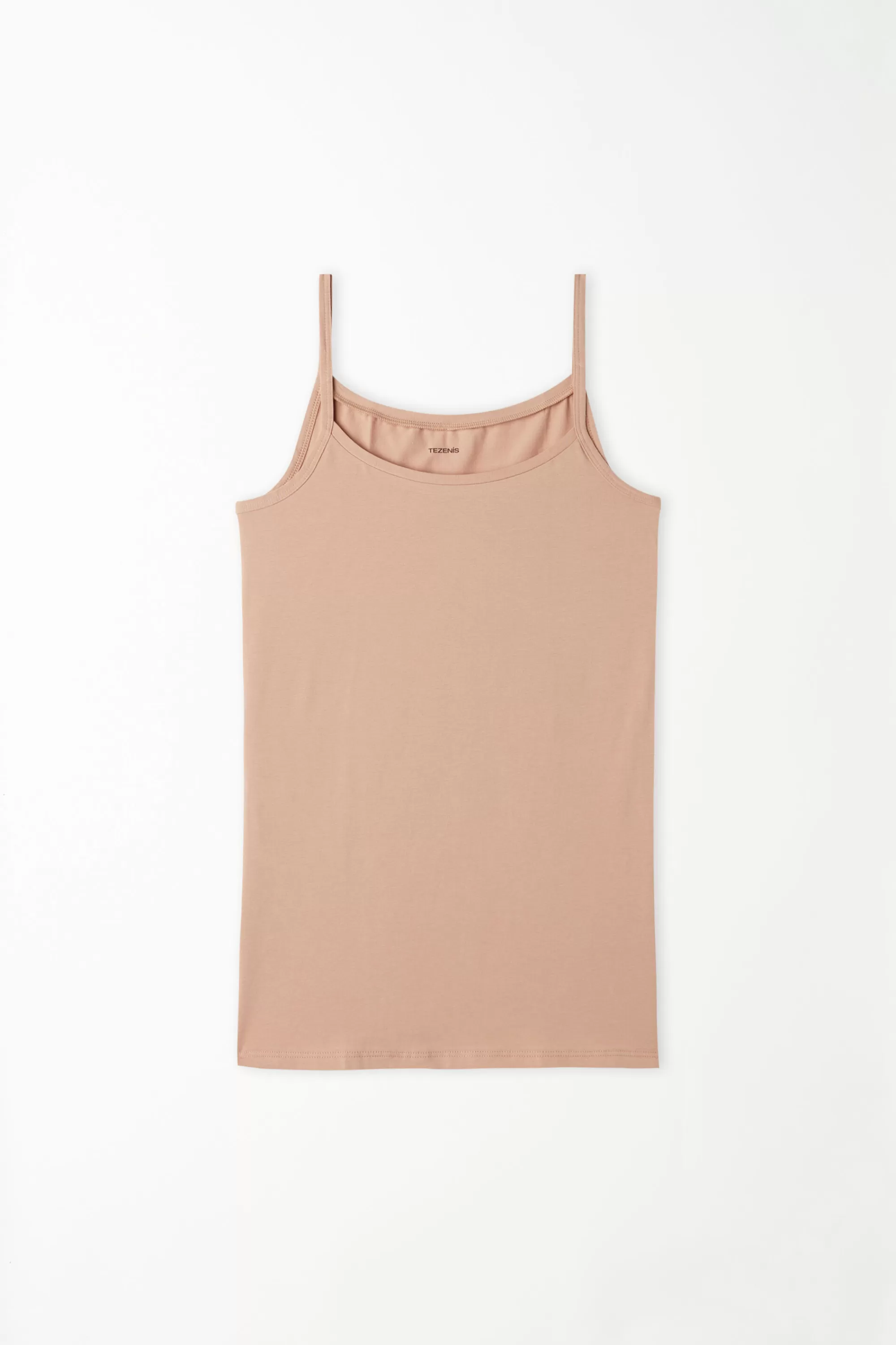 Fashion Canotta Scollo Tondo In Cotone Elasticizzato - Canotte E Top - Donna | Canotte e Top