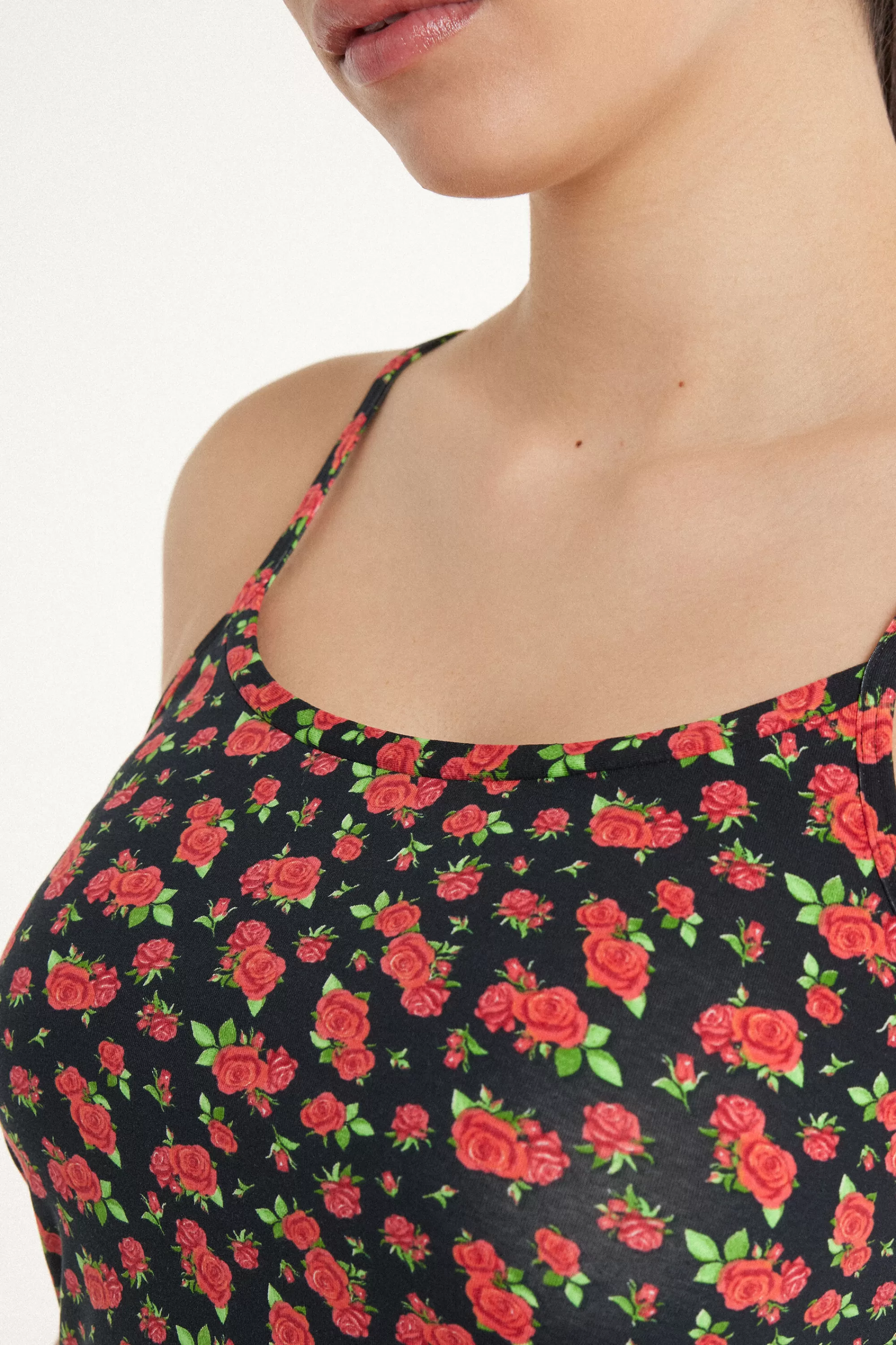 Best Canotta Scollo Tondo In Cotone Elasticizzato - Canotte E Top - Donna | Canotte e Top