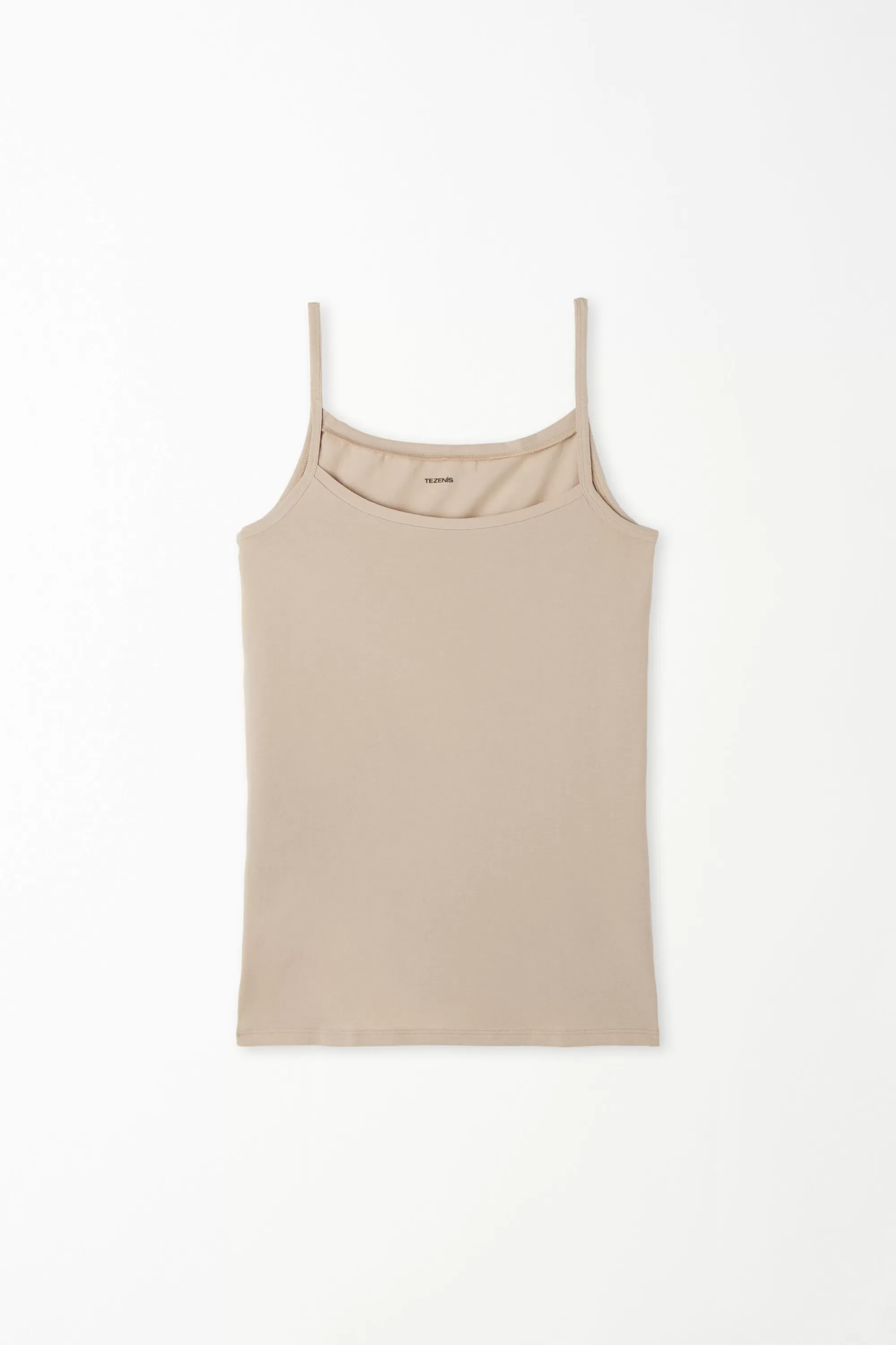 Sale Canotta Scollo Tondo In Cotone Elasticizzato - Canotte E Top - Donna | Canotte e Top