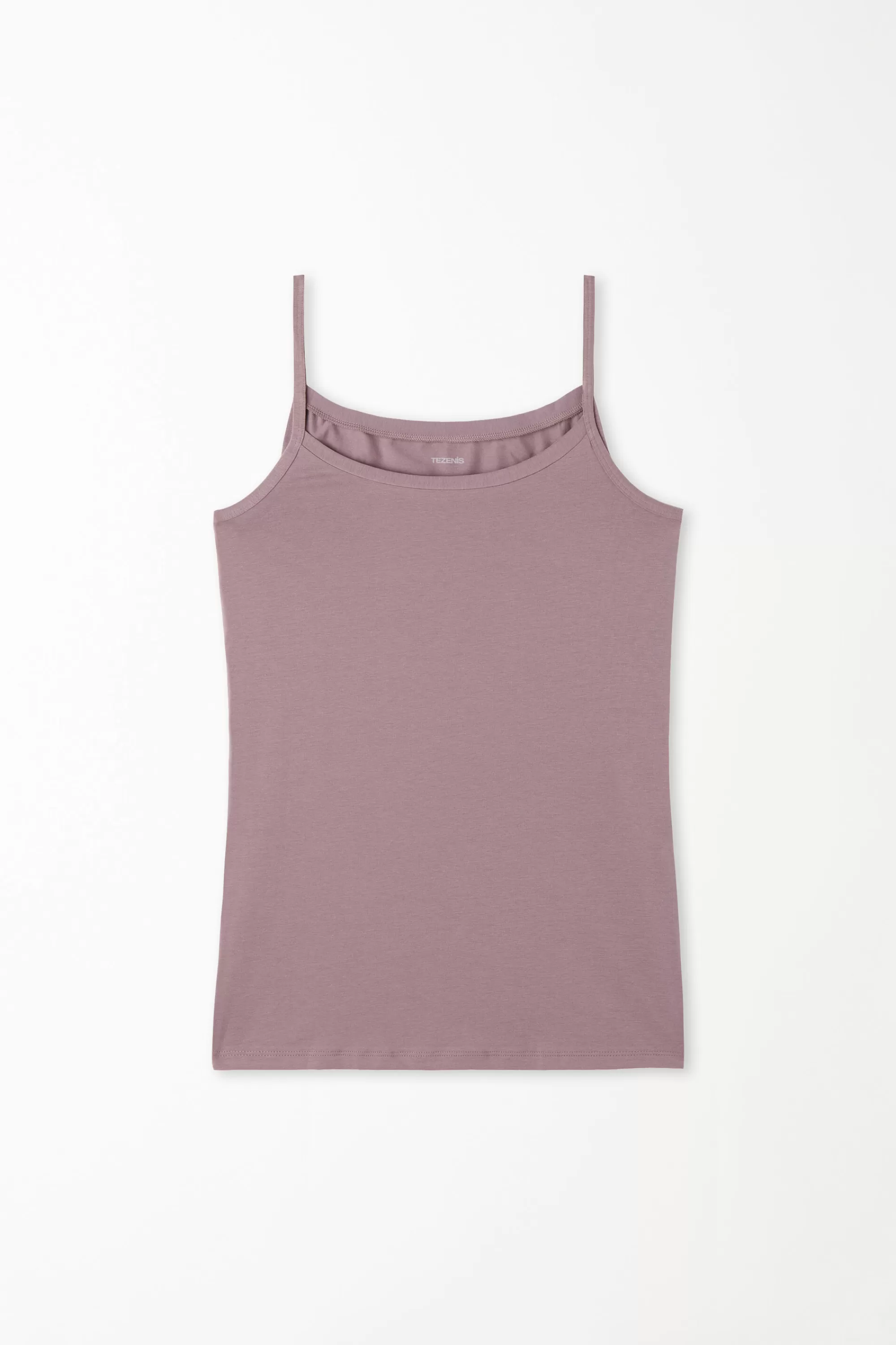 Shop Canotta Scollo Tondo In Cotone Elasticizzato - Canotte E Top - Donna | Canotte e Top
