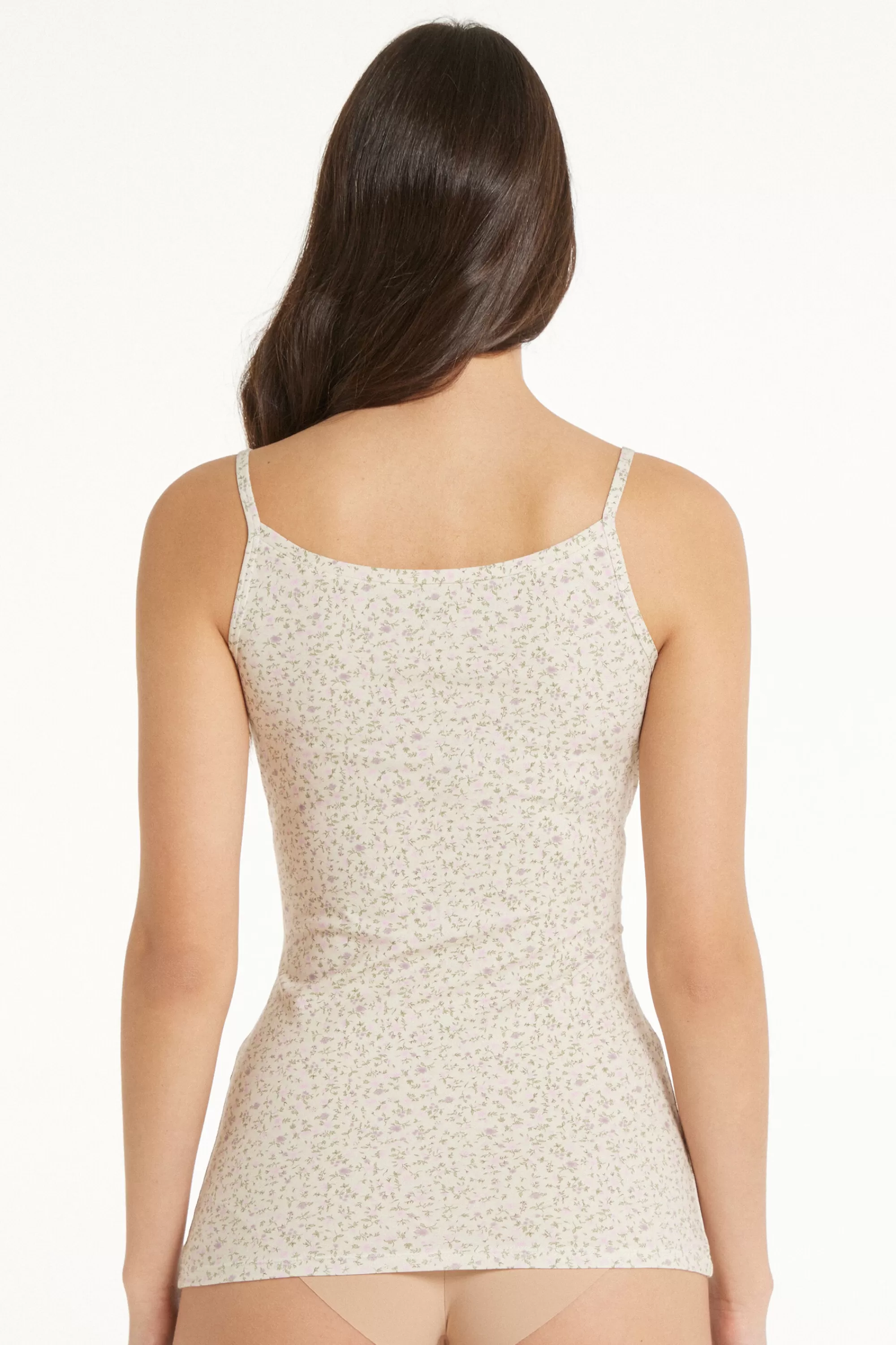 Cheap Canotta Scollo Tondo In Cotone Elasticizzato - Canotte E Top - Donna | Canotte e Top