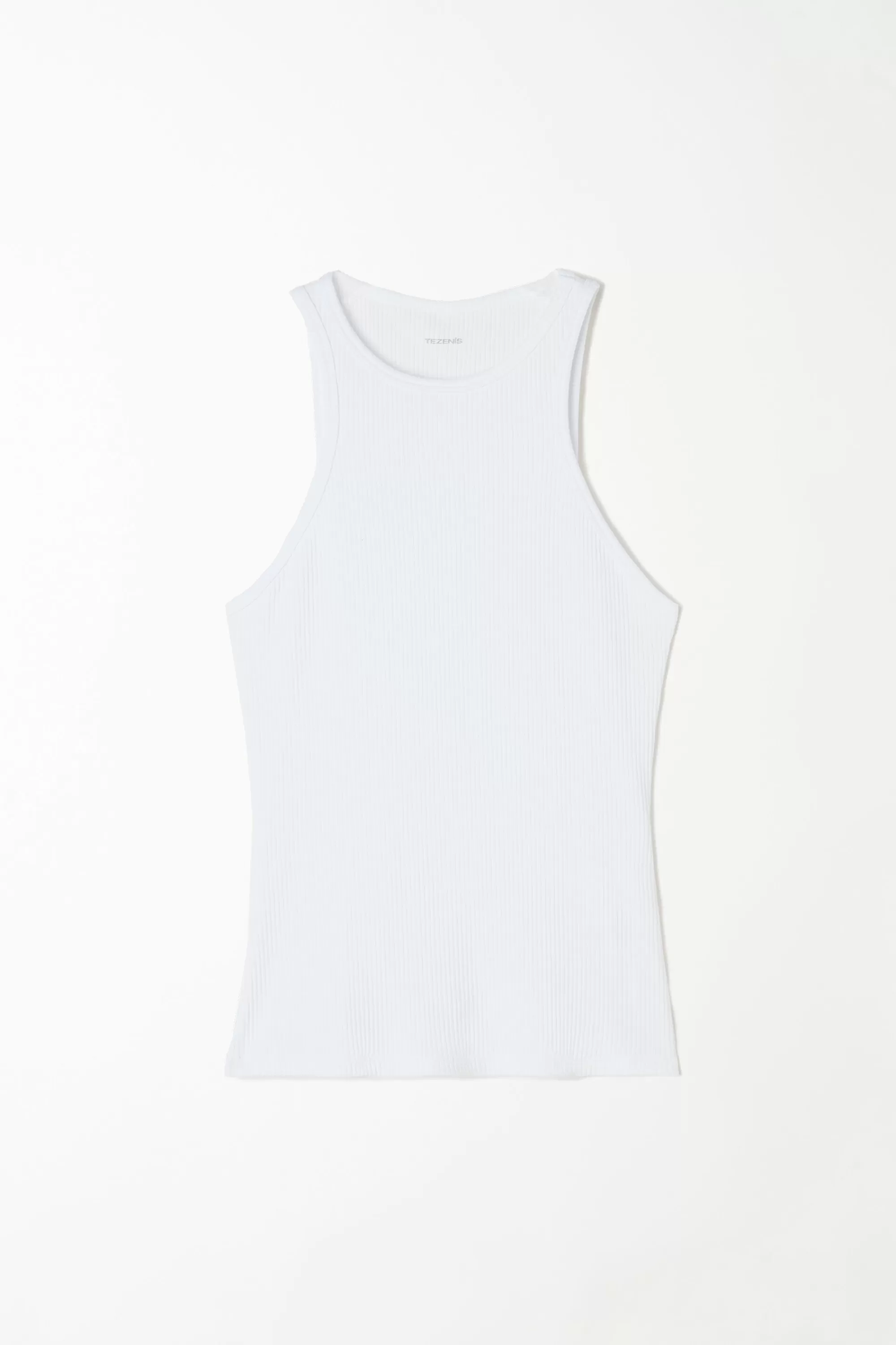 Clearance Canotta Spalla Larga Con Scollo Americana Cotone Costine - Canotte E Top - Donna | Canotte e Top