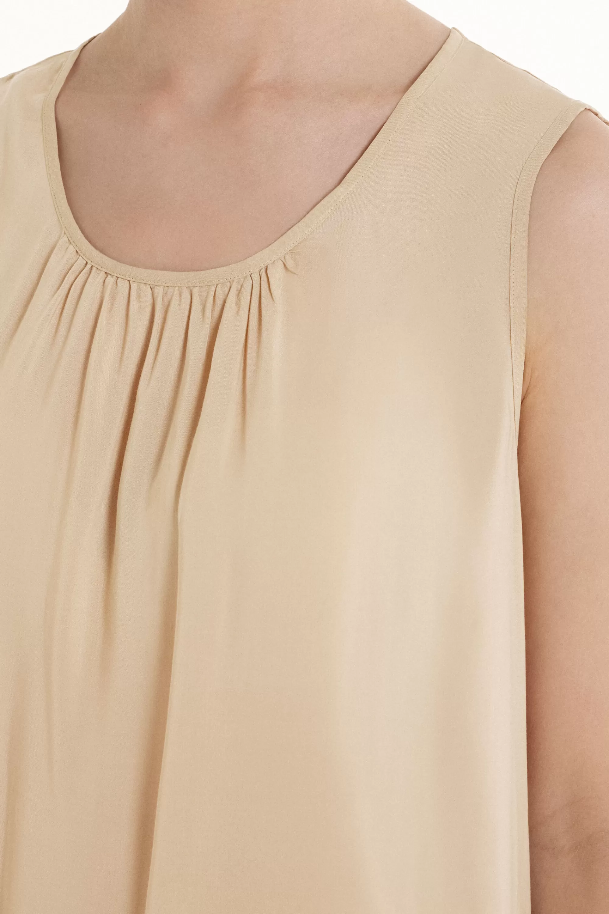 Store Canotta Spalla Larga In Tela Di Viscosa - Canotte E Top - Donna | Canotte e Top