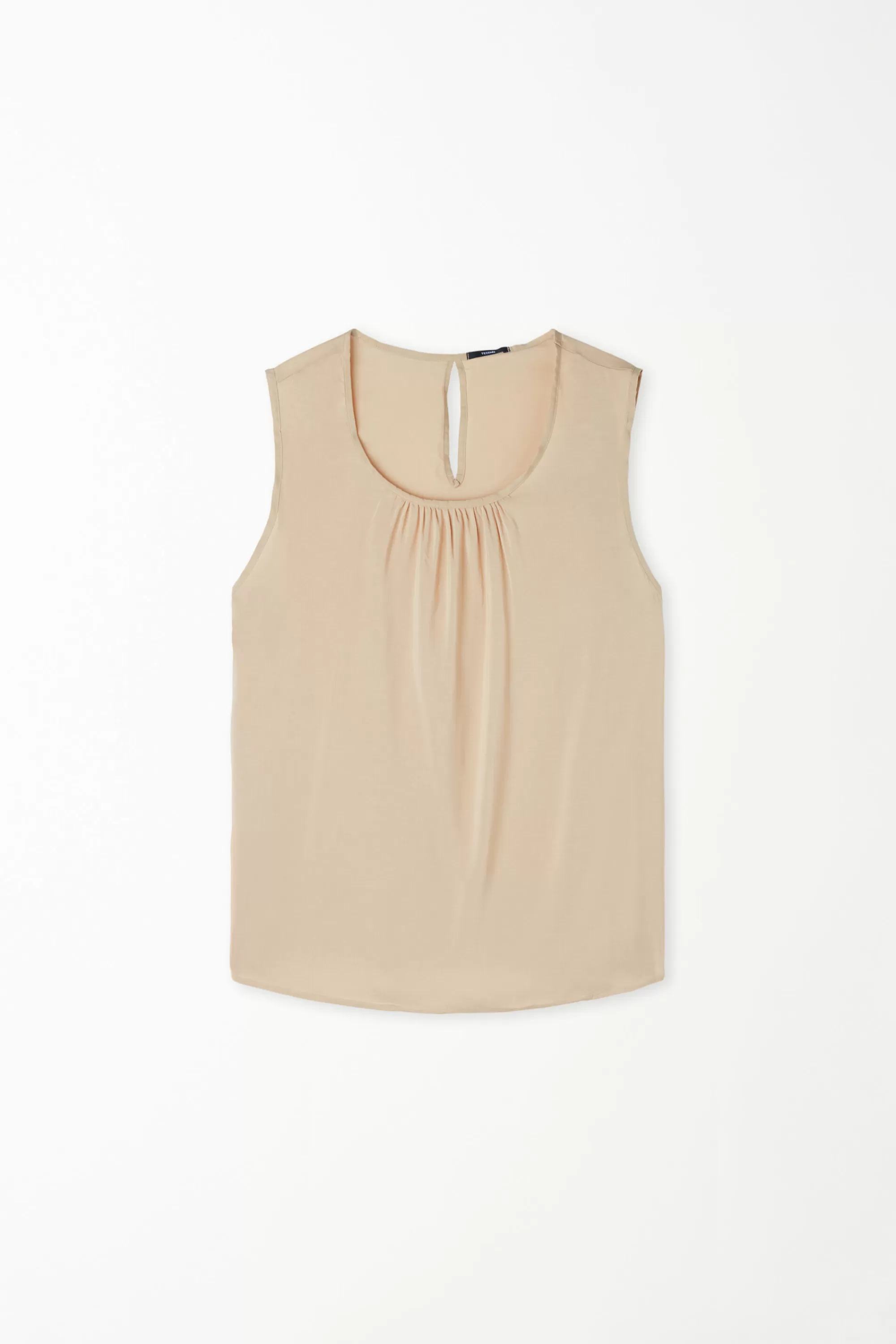 Store Canotta Spalla Larga In Tela Di Viscosa - Canotte E Top - Donna | Canotte e Top