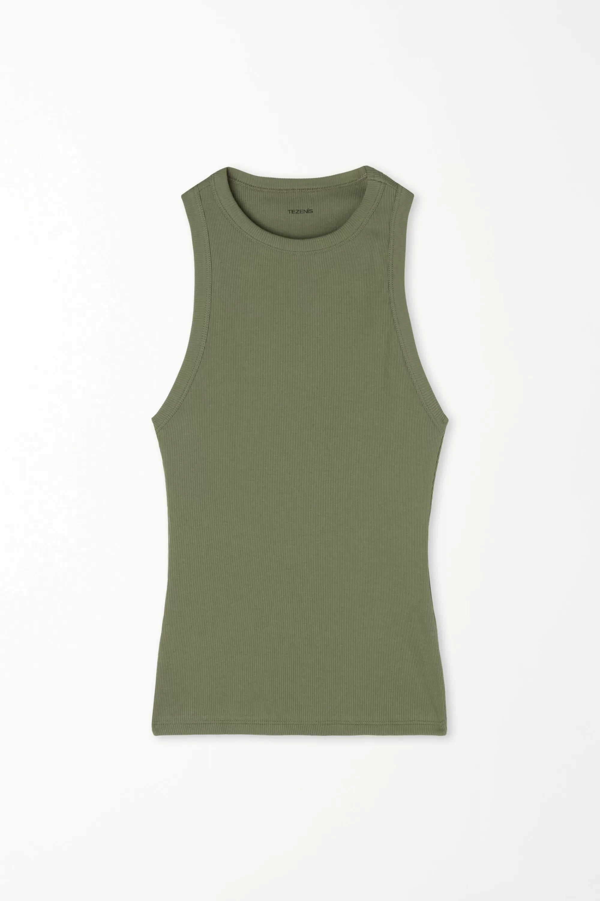 New Canotta Spalla Vogatore Cotone A Costine - Canotte E Top - Donna | Canotte e Top