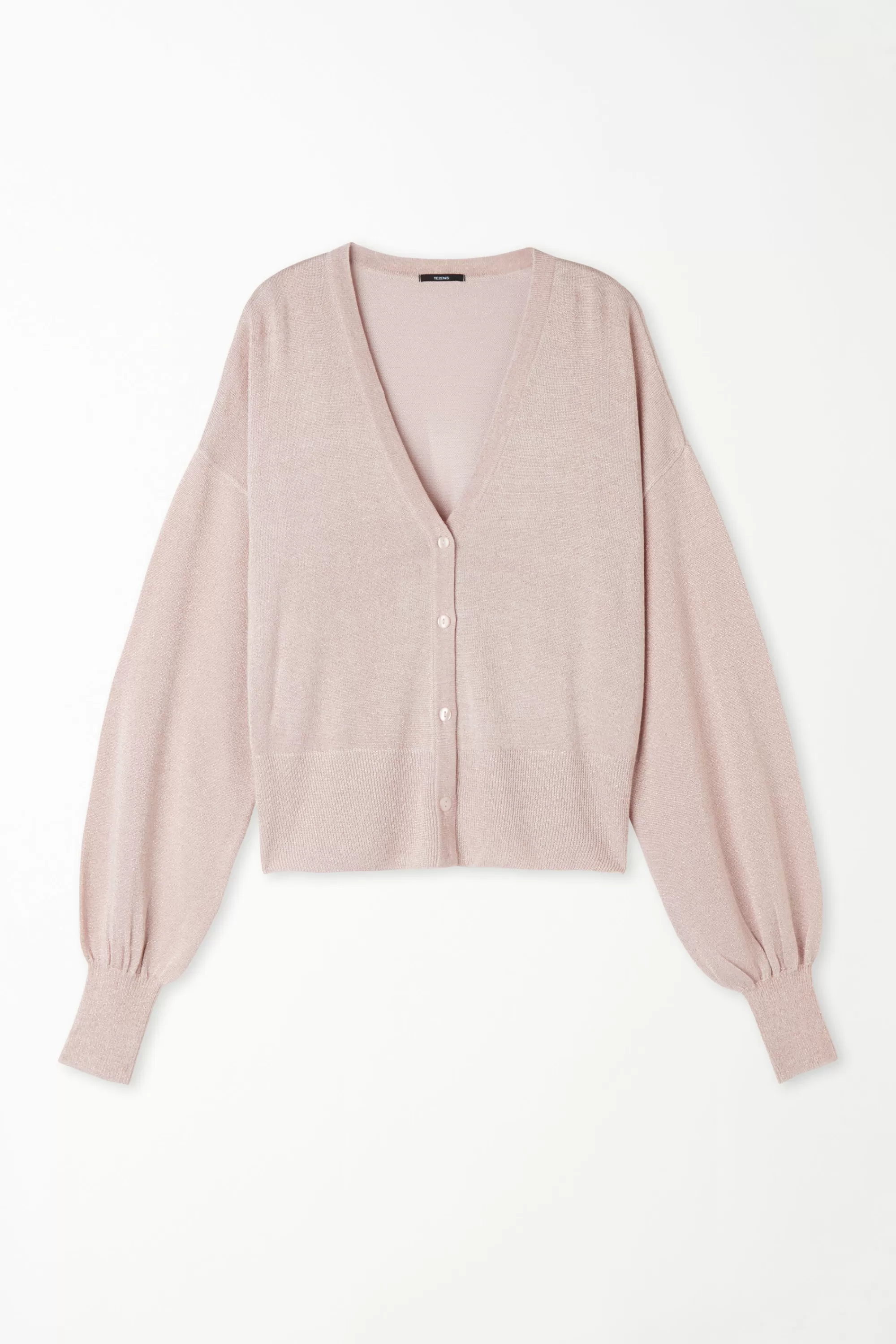 Cheap Cardigan Corto Manica Lunga Con Bottoni Tessuto Laminato - Cardigan E Maglioni - Donna | Cardigan e Maglioni
