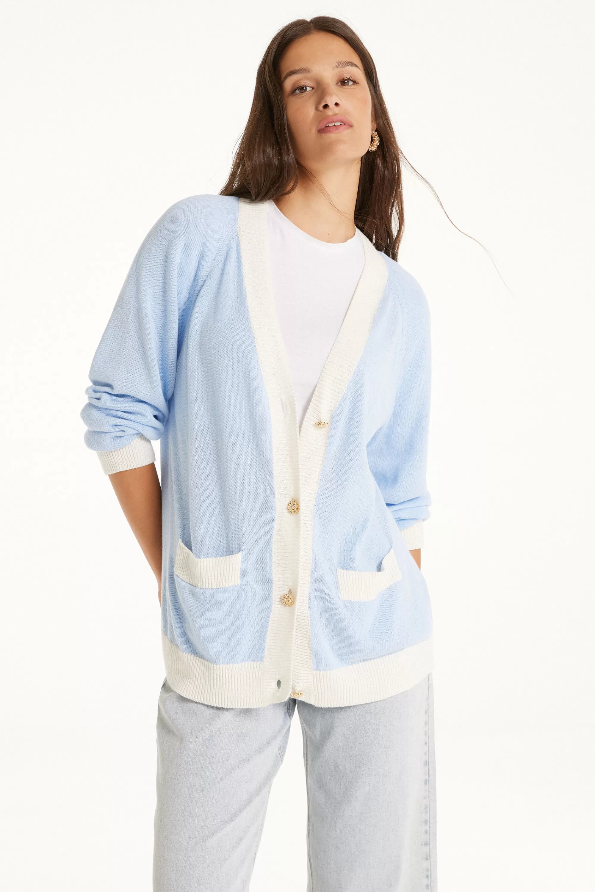 Outlet Cardigan Maniche Lunghe Bottoni Calato - Cardigan E Maglioni - Donna | Cardigan e Maglioni