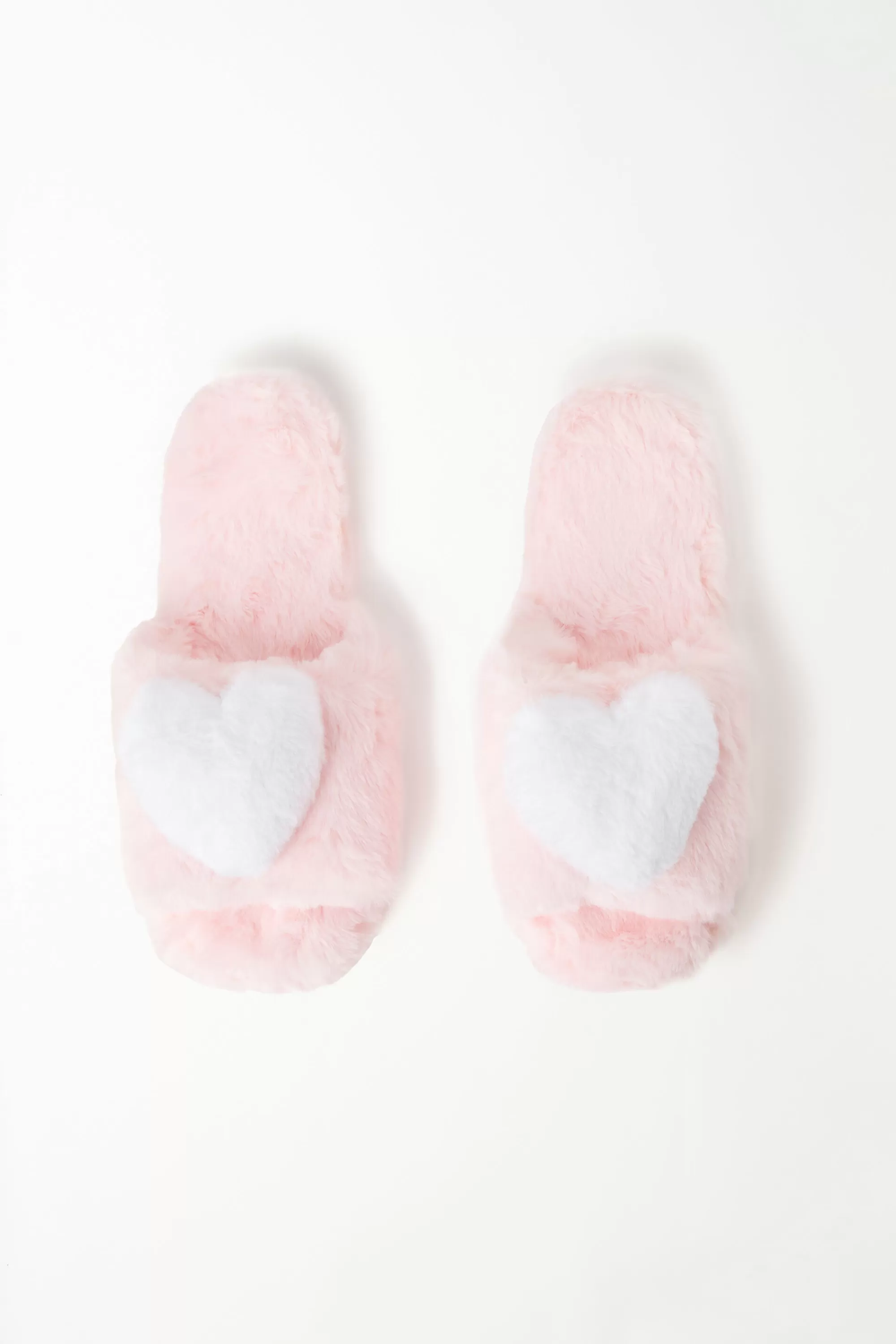 New Ciabatte/Pantofole In Pelo Con Cuore - Accessori E Ciabatte - Donna | Accessori e Ciabatte