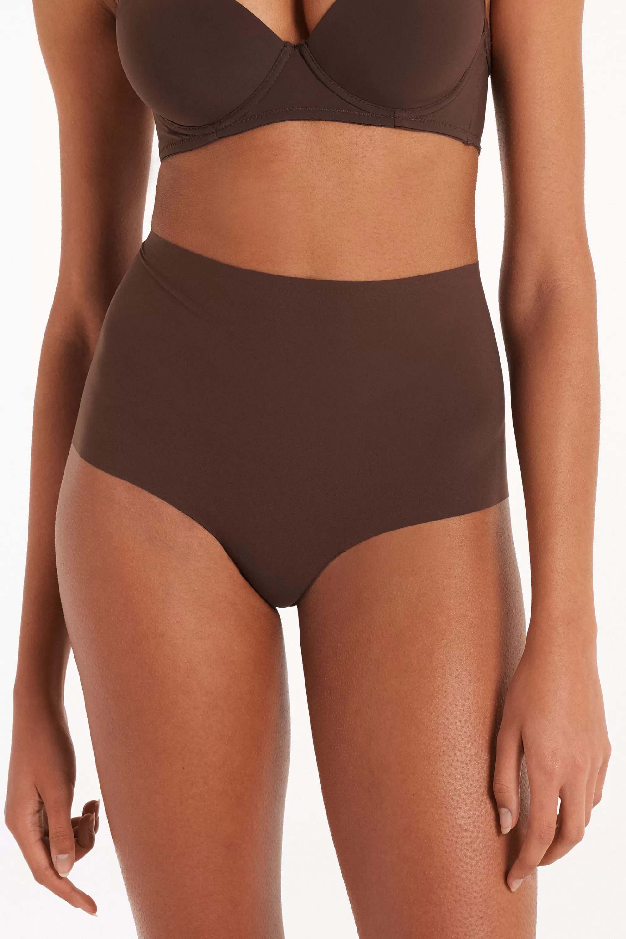 Shop Culotte Alta Microfibra Taglio Vivo - Culotte - Donna | Invisibile | Completi intimi