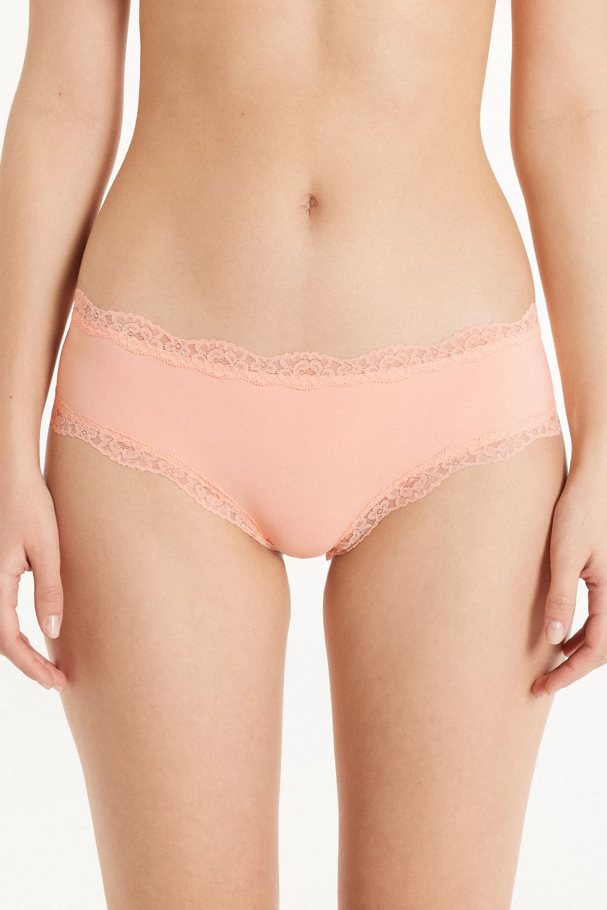 Shop Culotte Brasiliana Microfibra E Pizzo - Culotte - Donna | Completi intimi | Slip
