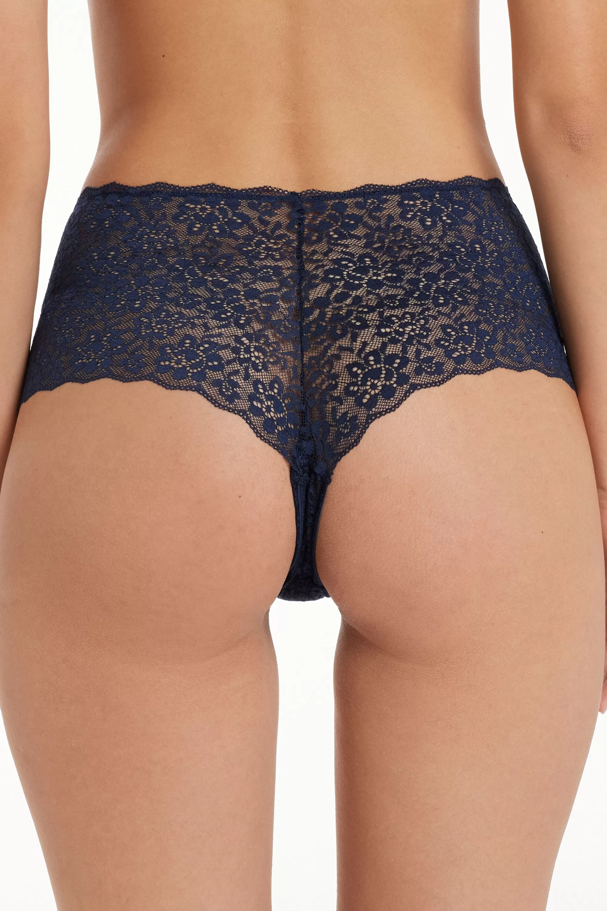Best Culotte Vita Alta In Pizzo Riciclato - Culotte - Donna | Slip