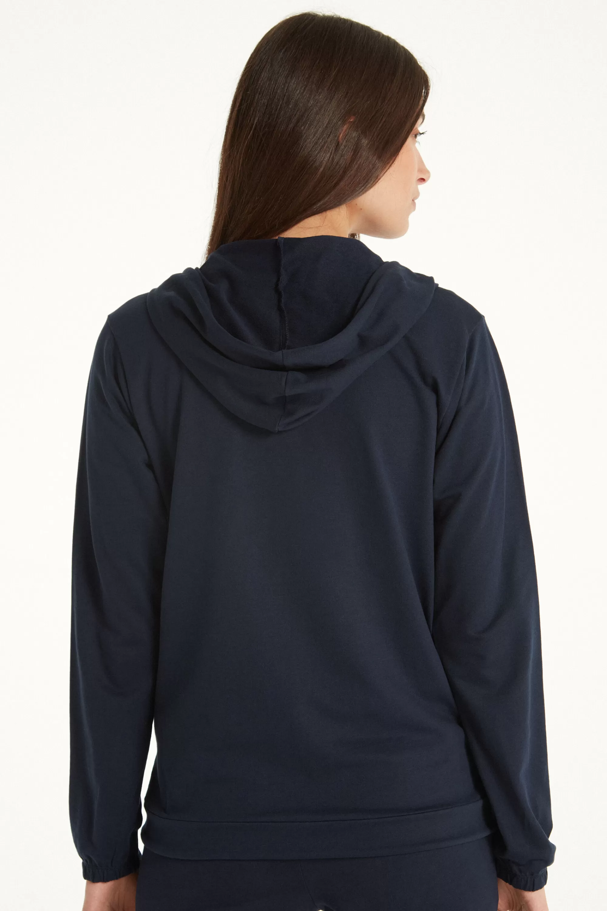Discount Felpa Cappuccio Con Zip E Coulisse - Tute - Donna | Felpe | Tute