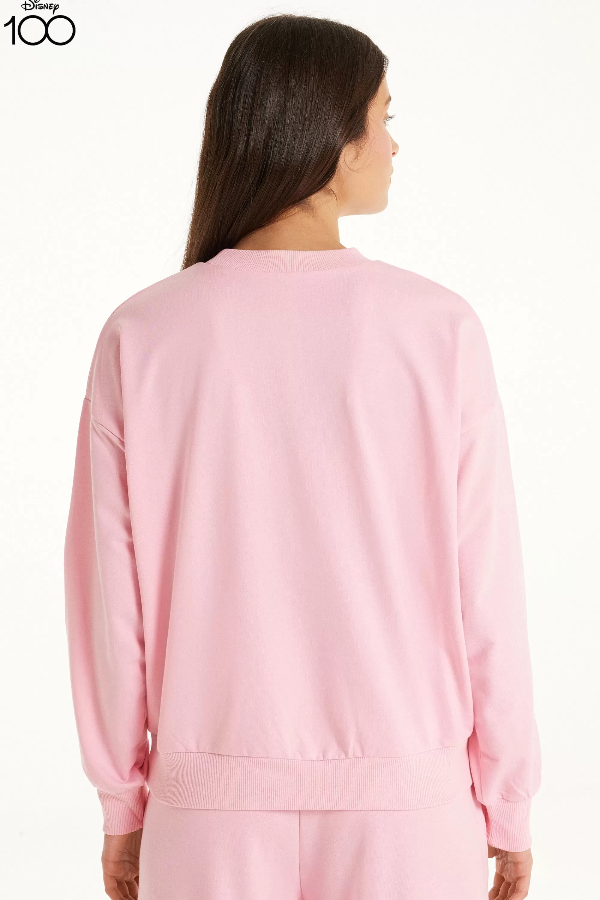 Outlet Felpa Manica Lunga Stampa Disney 100 - Felpe - Donna | Felpe | Felpe
