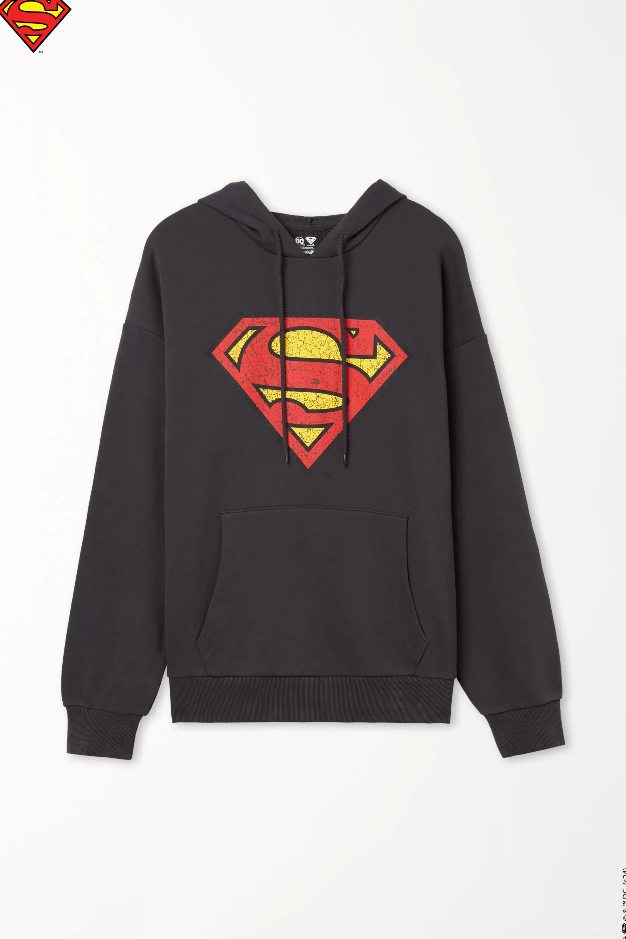 Fashion Felpa Maniche Lunghe Con Cappuccio Stampa Superman - Felpe - Uomo | Felpe
