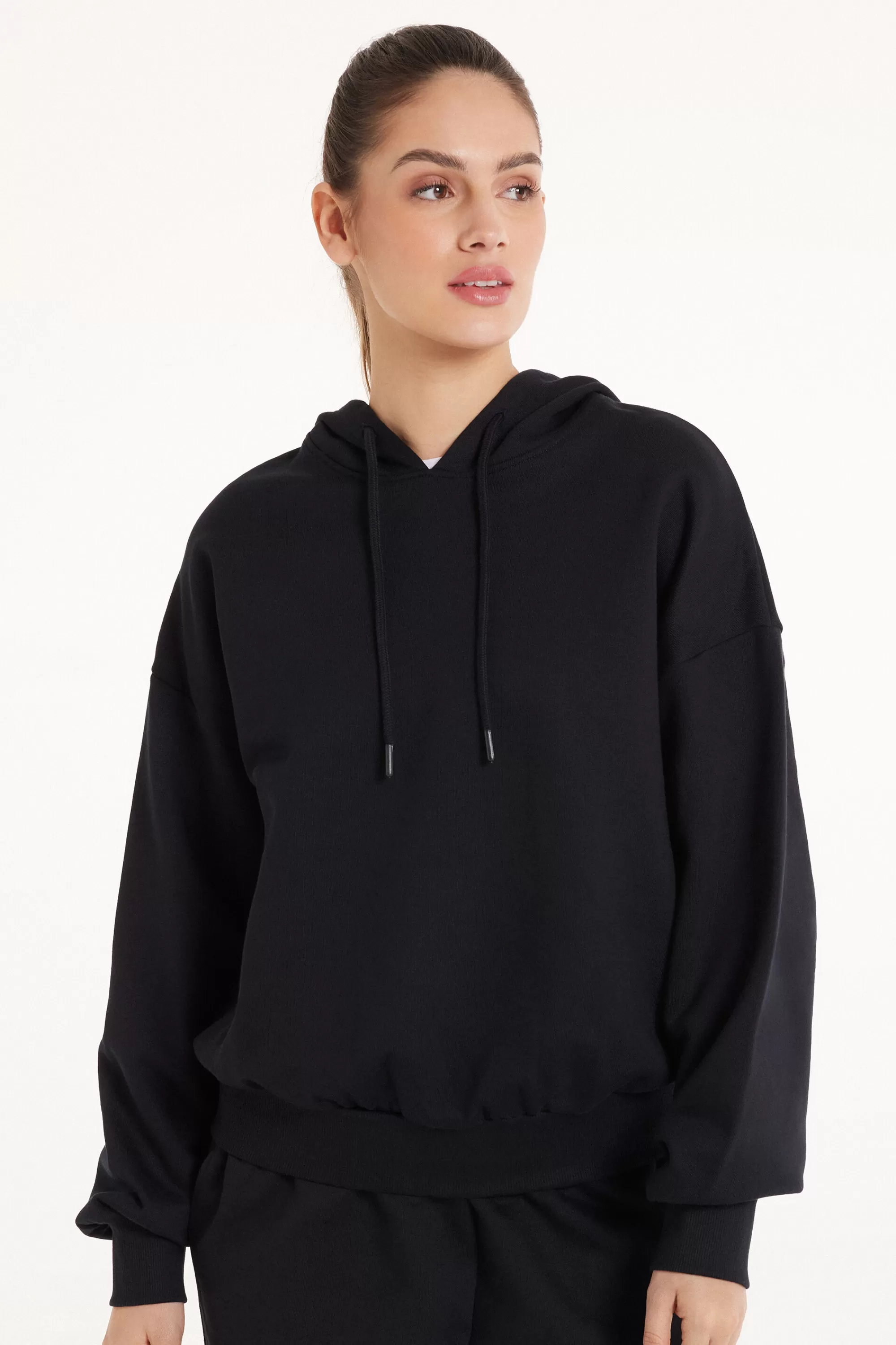 Flash Sale Felpa Pesante Manica Lunga Con Cappuccio - Tute - Donna | Felpe | Tute
