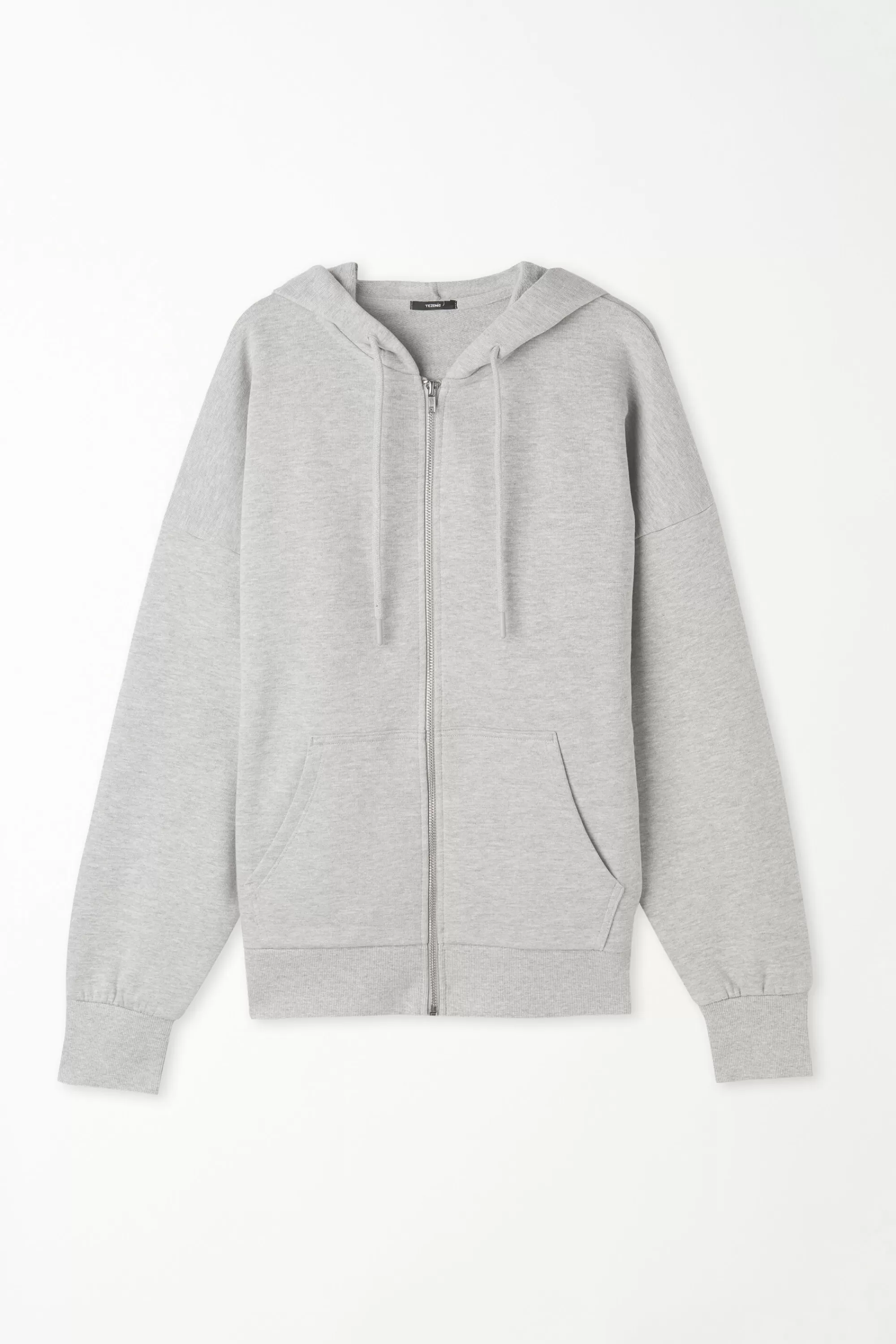 Cheap Felpa Pesante Manica Lunga Con Zip E Cappuccio - Tute - Donna | Felpe | Tute