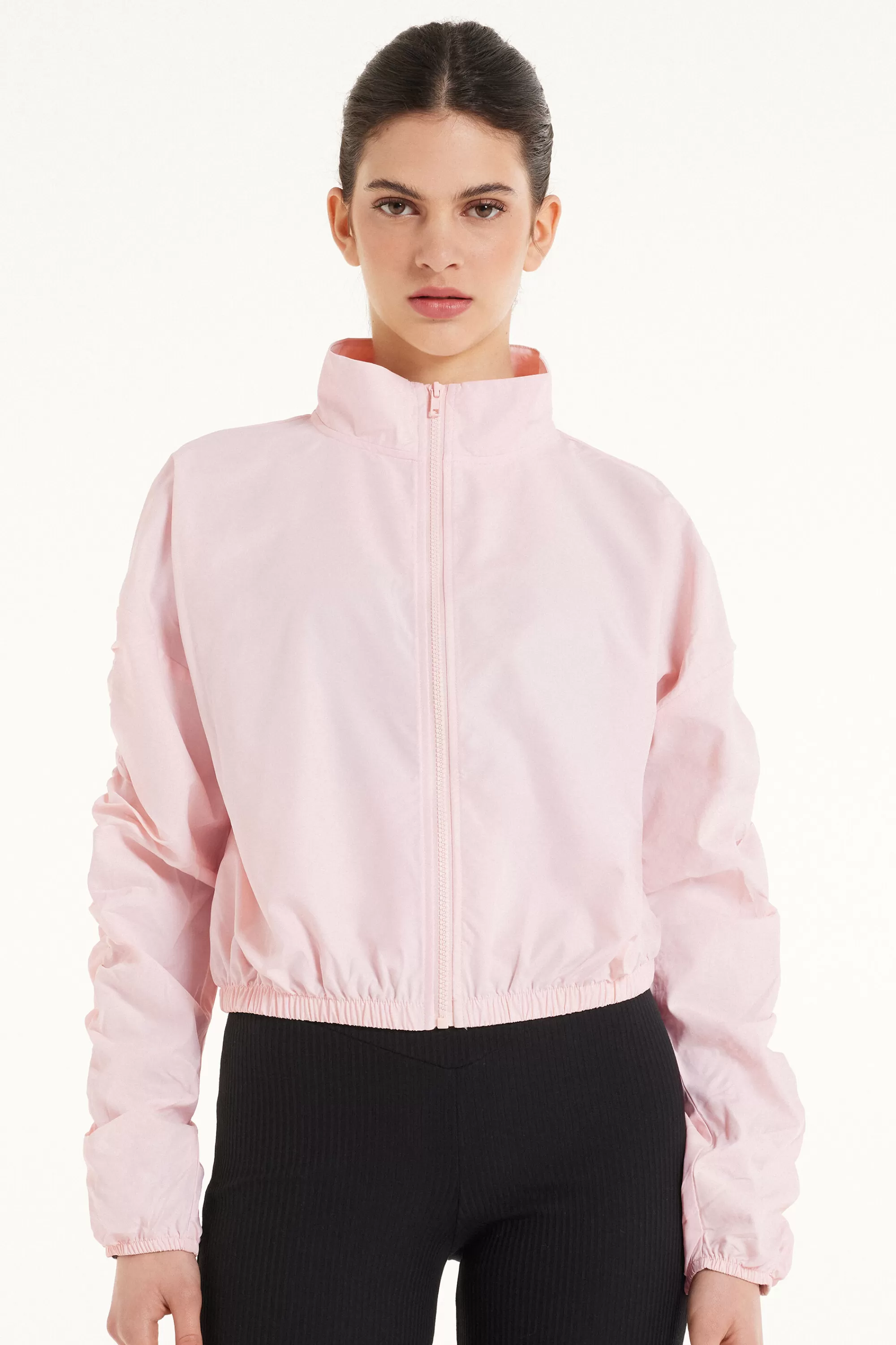 Cheap Giacca Con Zip In Tessuto Tecnico Con Arricci - Giacche E Blazer - Donna | Collezione Fitness | Giacche e Blazer