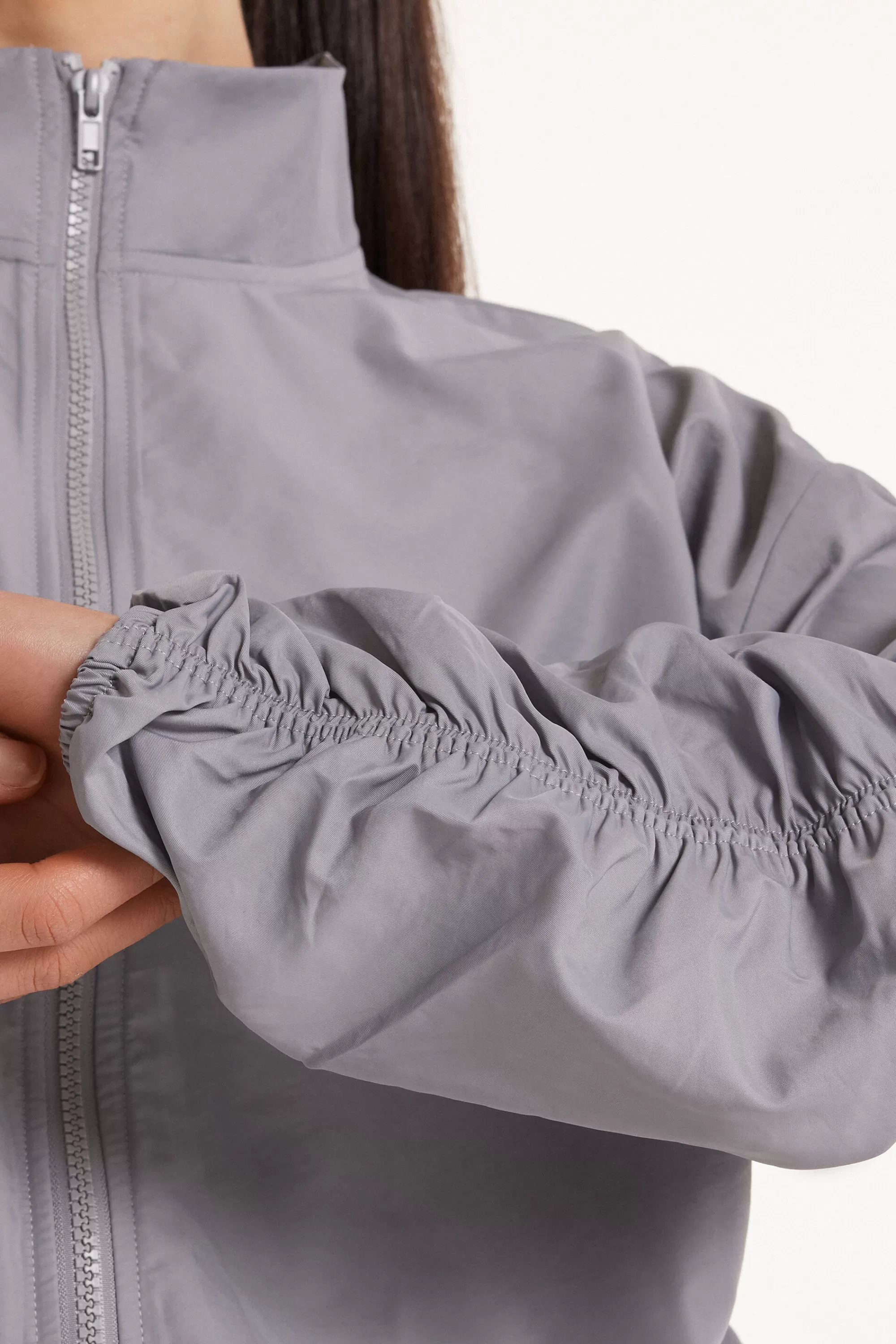 Flash Sale Giacca Con Zip In Tessuto Tecnico Con Arricci - Giacche E Blazer - Donna | Collezione Fitness | Giacche e Blazer