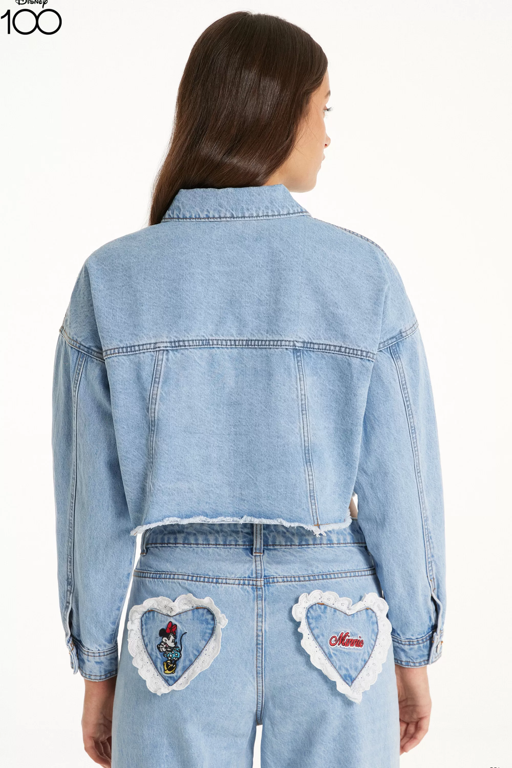 Outlet Giacca Corta In Denim Disney 100 - Giacche E Blazer - Donna | Giacche e Blazer