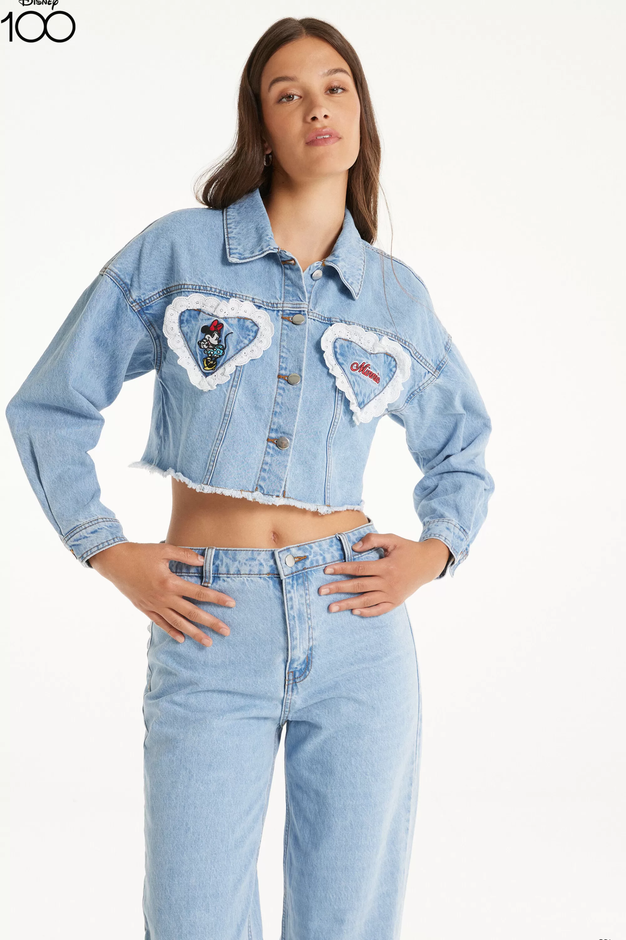 Outlet Giacca Corta In Denim Disney 100 - Giacche E Blazer - Donna | Giacche e Blazer