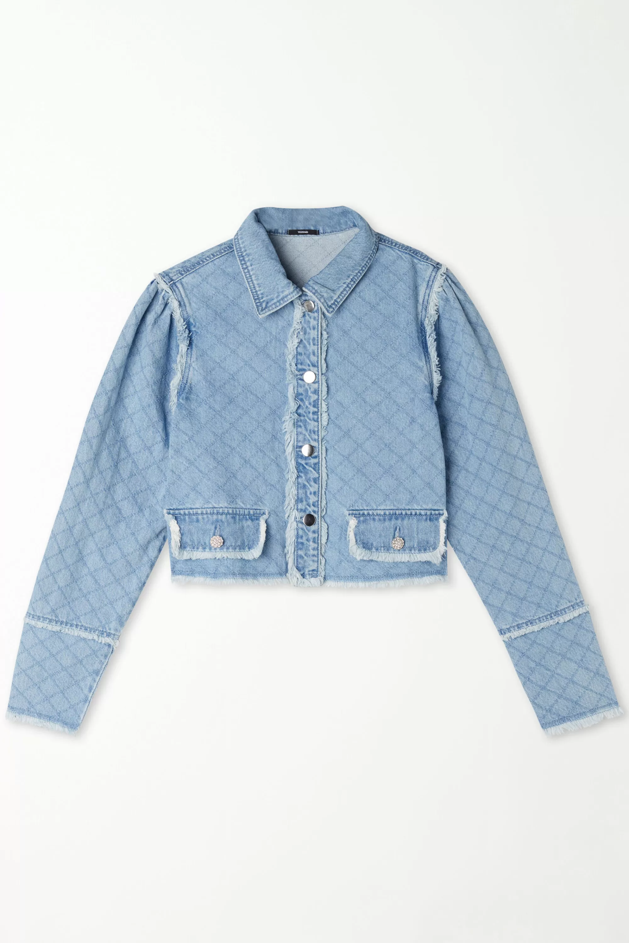 Hot Giacca Corta In Denim Effetto Matelassé - Giacche E Blazer - Donna | Giacche e Blazer | Felpe